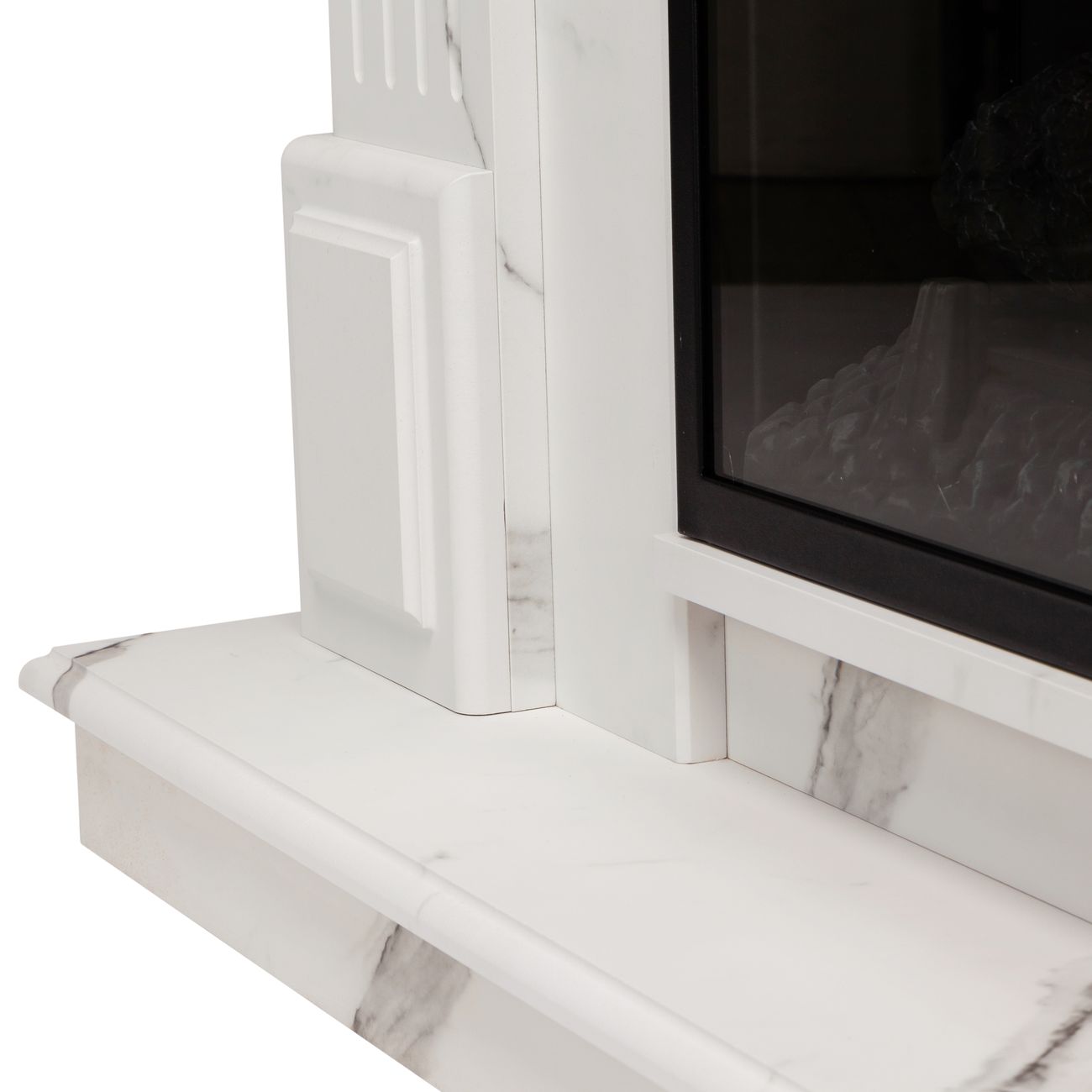 Камин электрический RealFlame CAROLINA 24/25'5 WT-F512/Evrika 25,5 LED (CH-720)