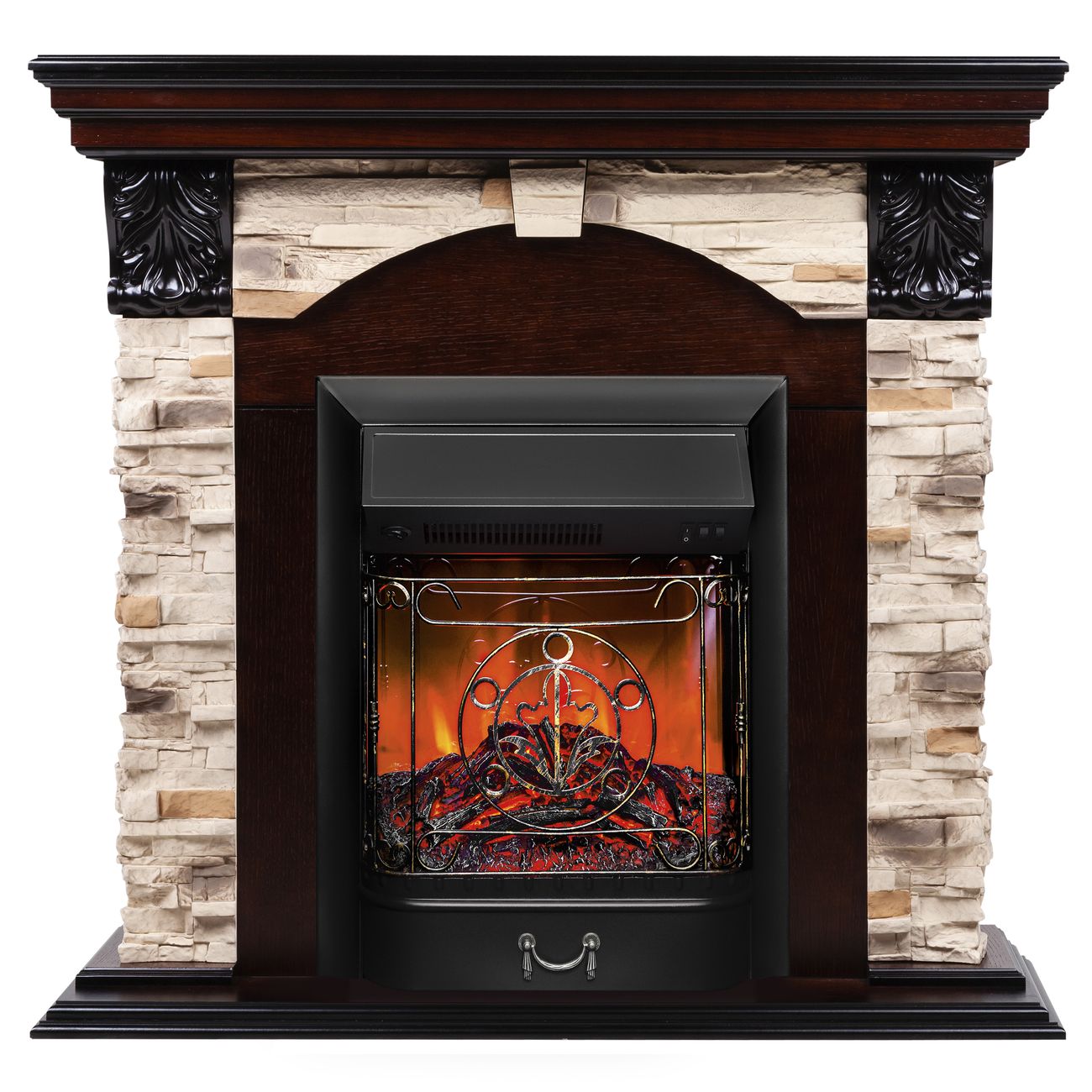 Камин электрический RealFlame DUBLIN ROCK STD/EUG/24 AO-257/MAJESTIC-S LUX BLLT