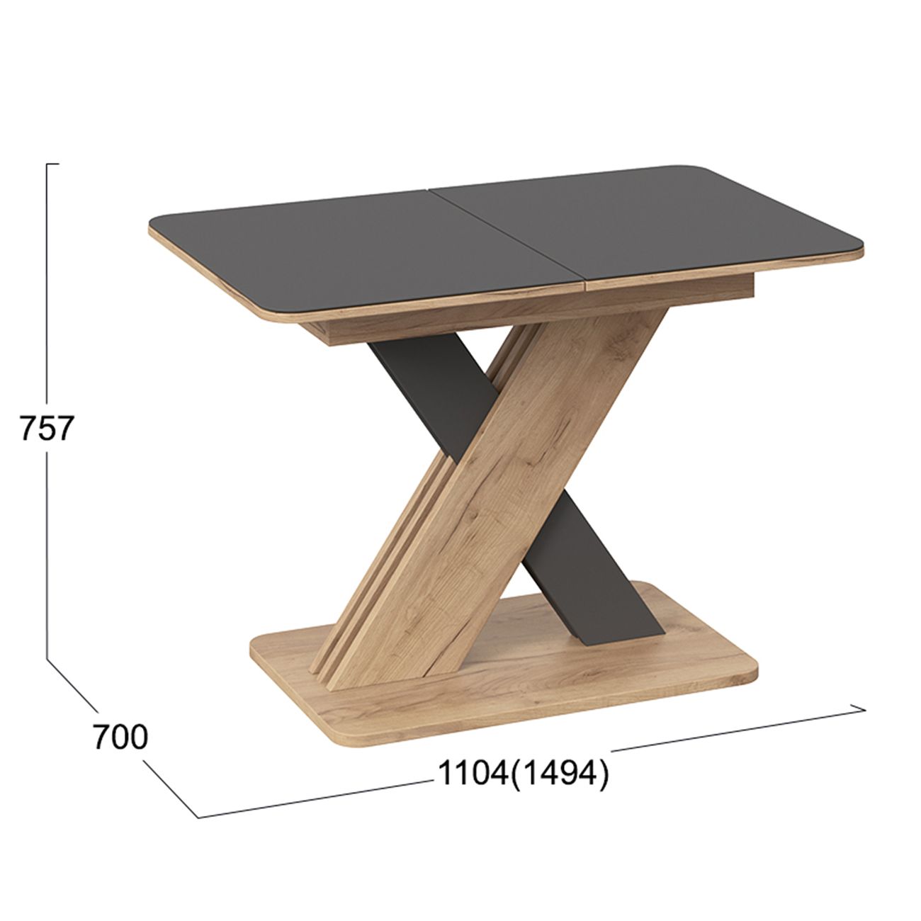 Стол обеденный раскладной Трия Люксембург 246551