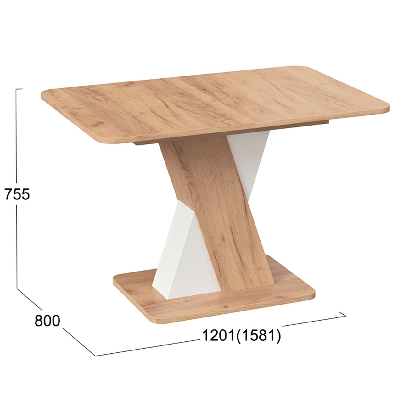 Стол обеденный раскладной Трия Люксембург 221391