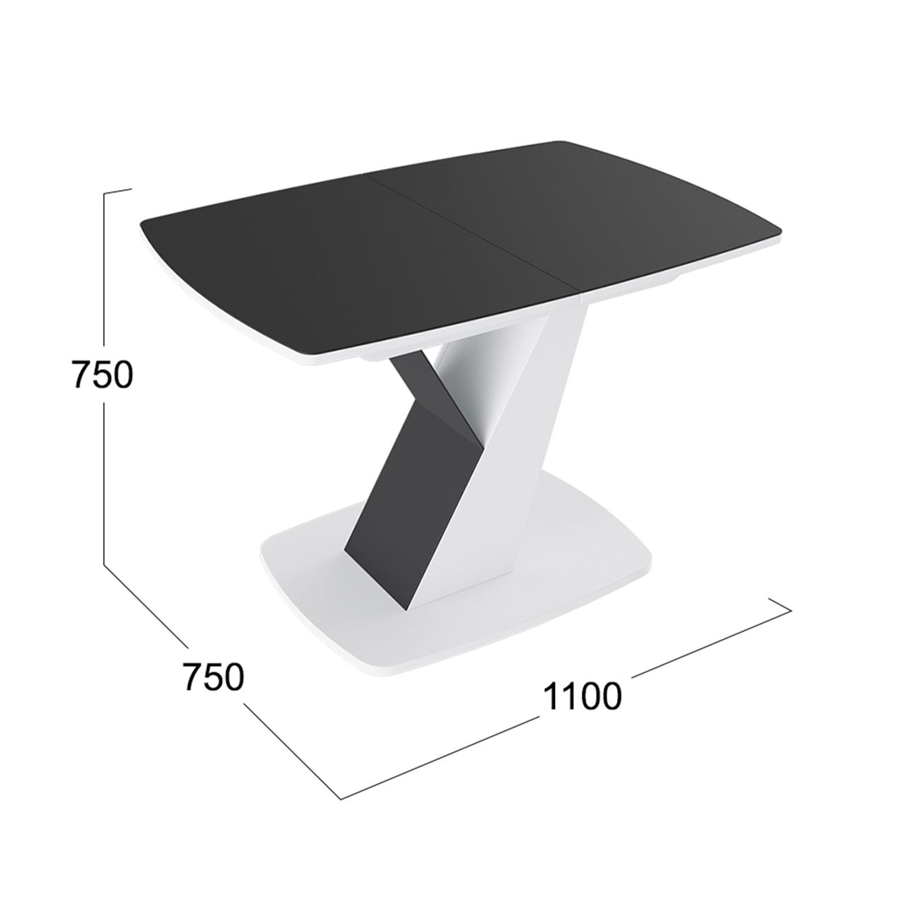 Стол обеденный раскладной Трия Гарда 196694