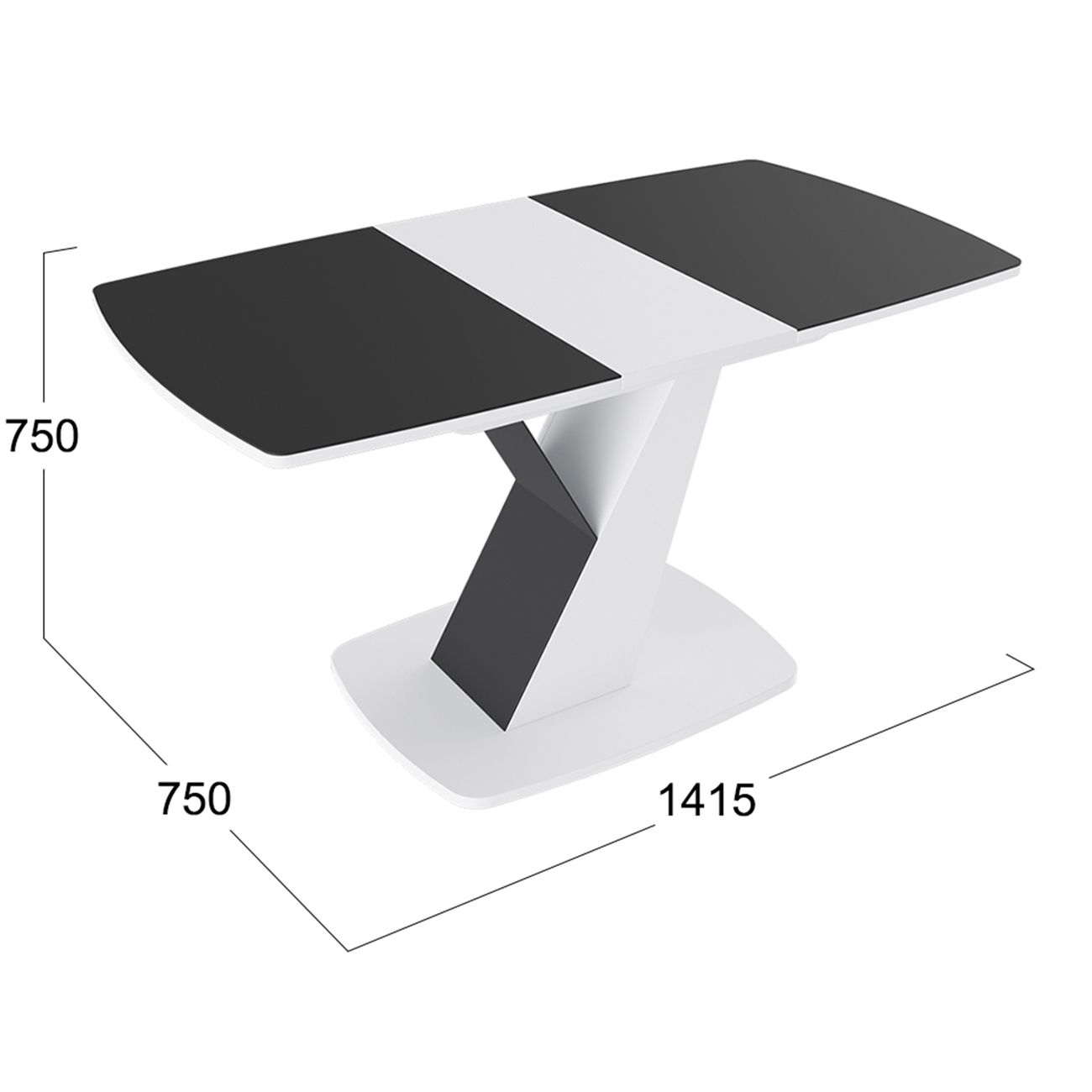 Стол обеденный раскладной Трия Гарда 196694