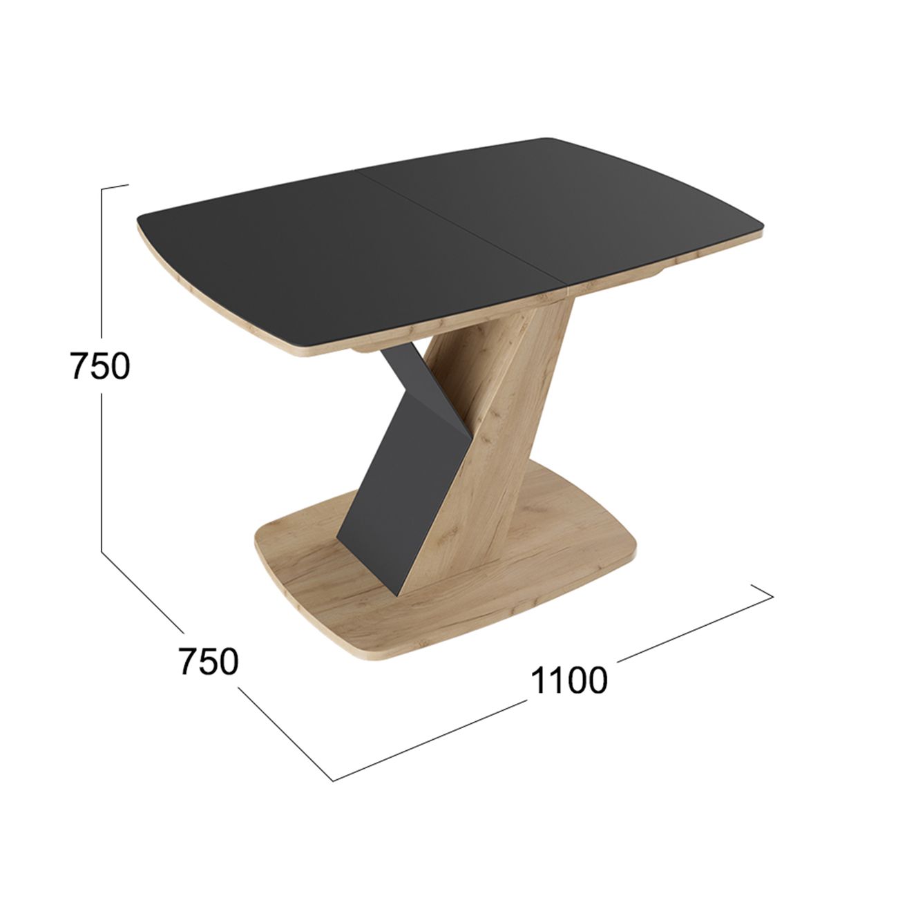 Стол обеденный раскладной Трия Гарда 196707