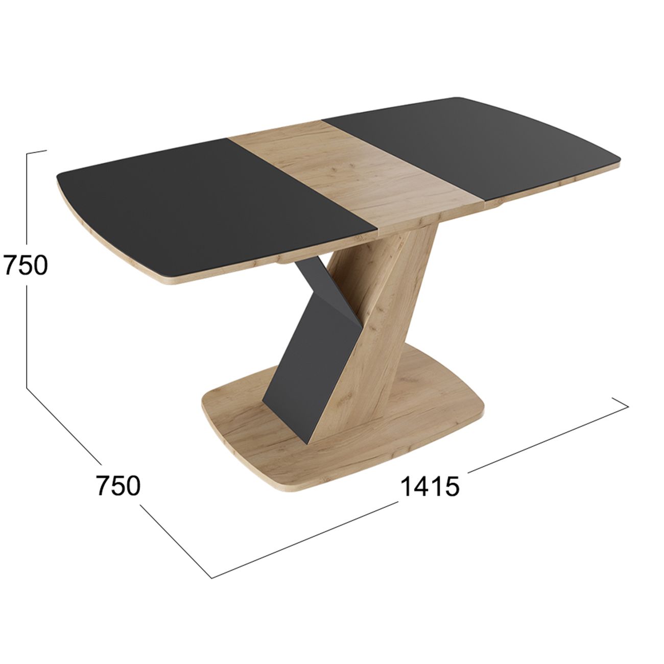 Стол обеденный раскладной Трия Гарда 196707