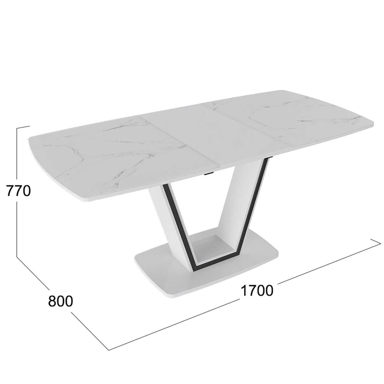 Стол обеденный раскладной Трия Дели 196931