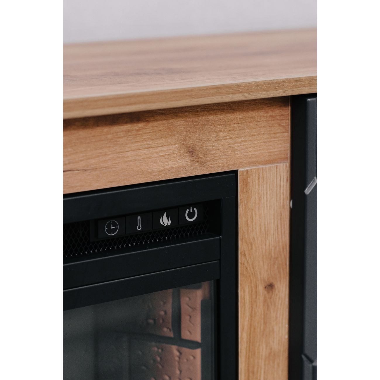 Тумба с камином ELEKAM Pulsar 23B Tobacco