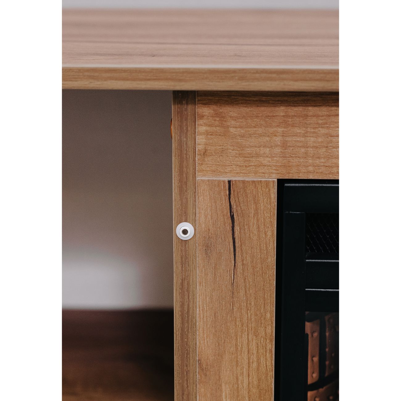 Тумба с камином ELEKAM Pulsar 23B Tobacco