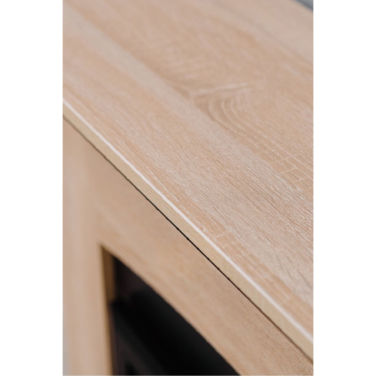 Тумба с камином ELEKAM Pulsar 23B Oak белый