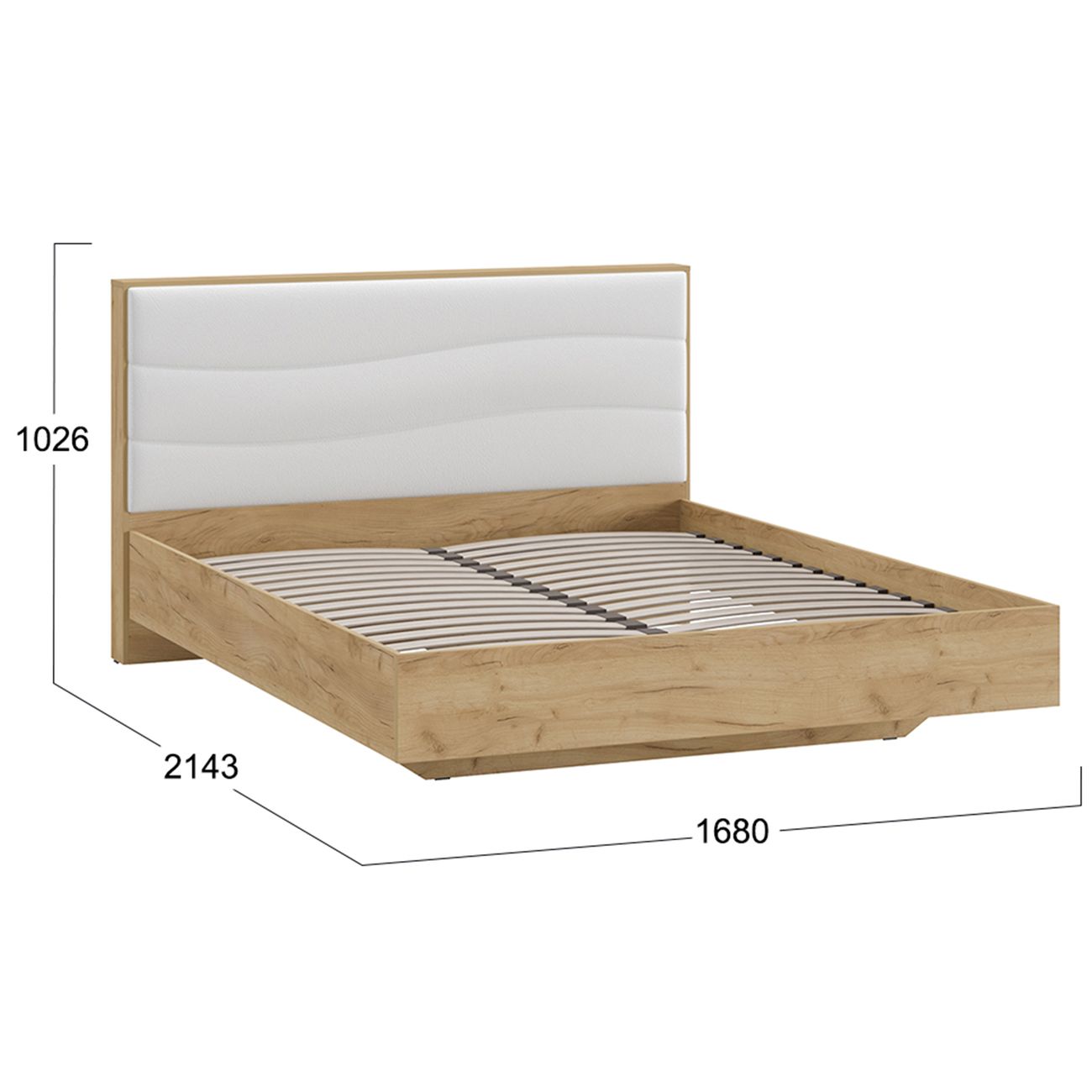 Кровать с мягким изголовьем Трия 218833 1/3