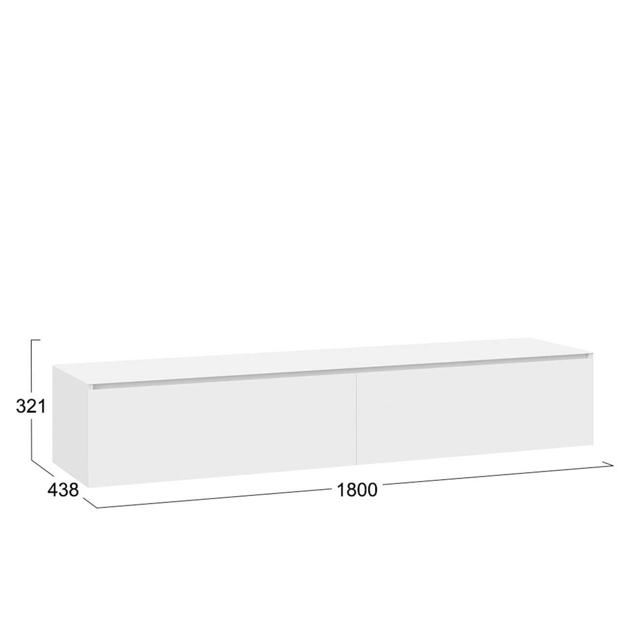 Тумба Трия ТД 319.03.11 белая
