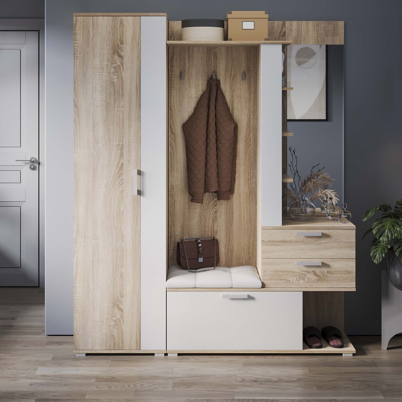 Шкаф для прихожей Трия Эрика 102142