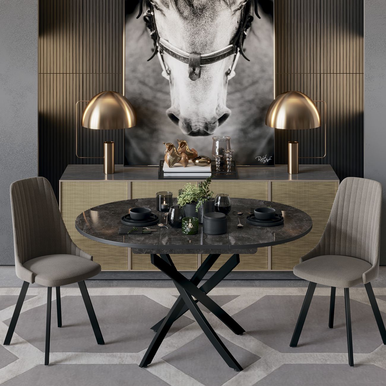 Стол обеденный Трия Diamond тип 3 212235