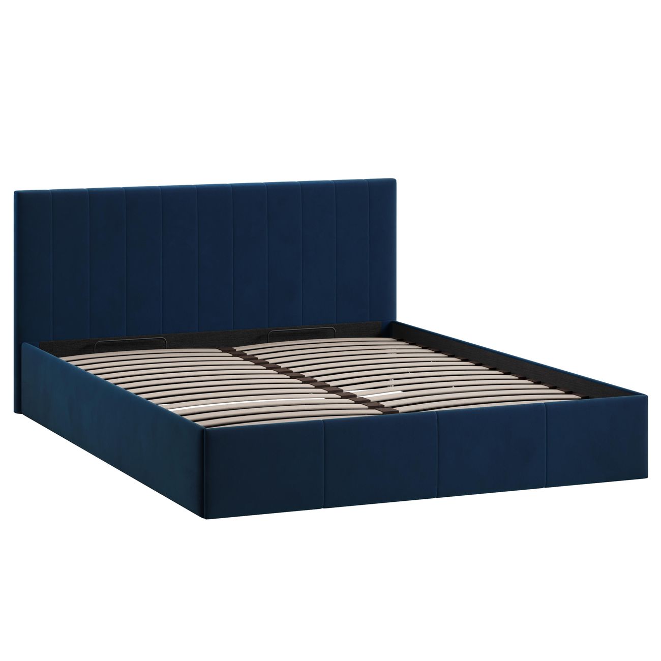 Кровать с подъемным механизмом Трия Айрис (1600) Тип 1 Велюр Confetti Blue