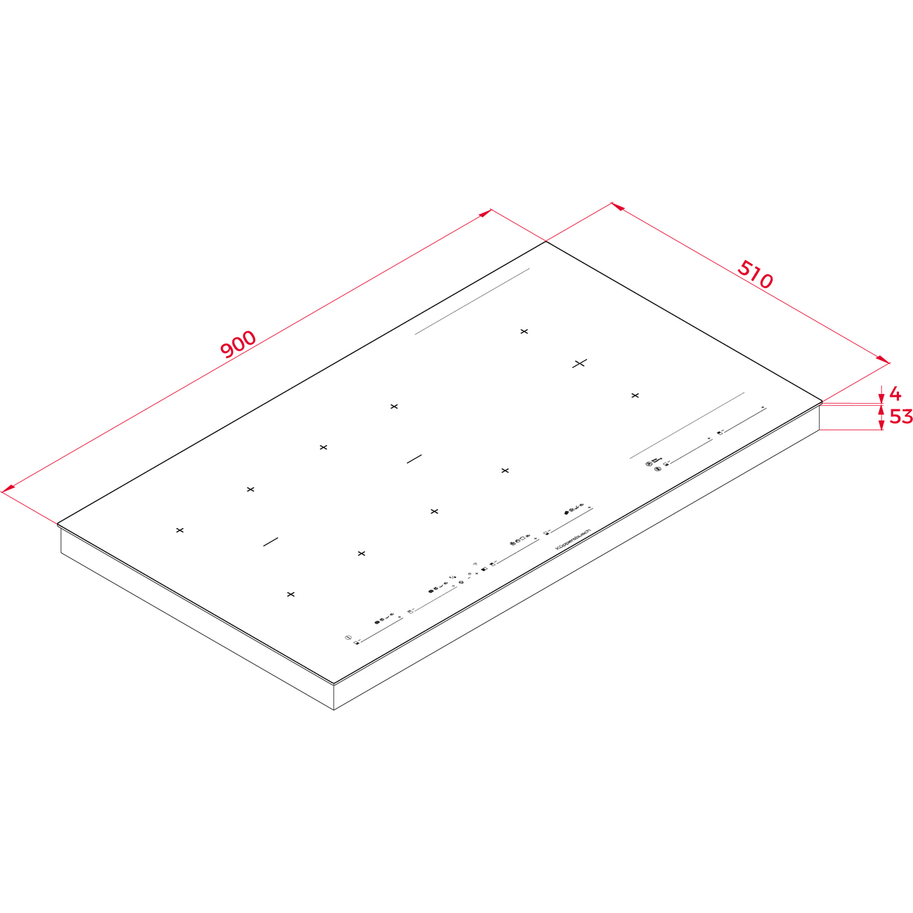 Встраиваемая индукционная панель независимая Kuppersbusch KI 9880.1 SR