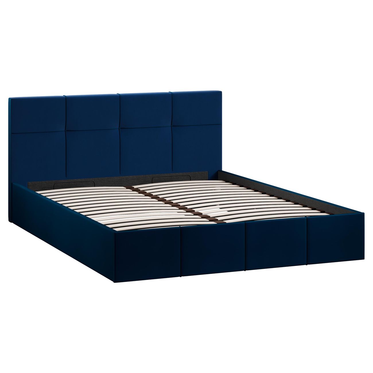 Кровать с подъемным механизмом Трия Лора (1600) Велюр Confetti Blue