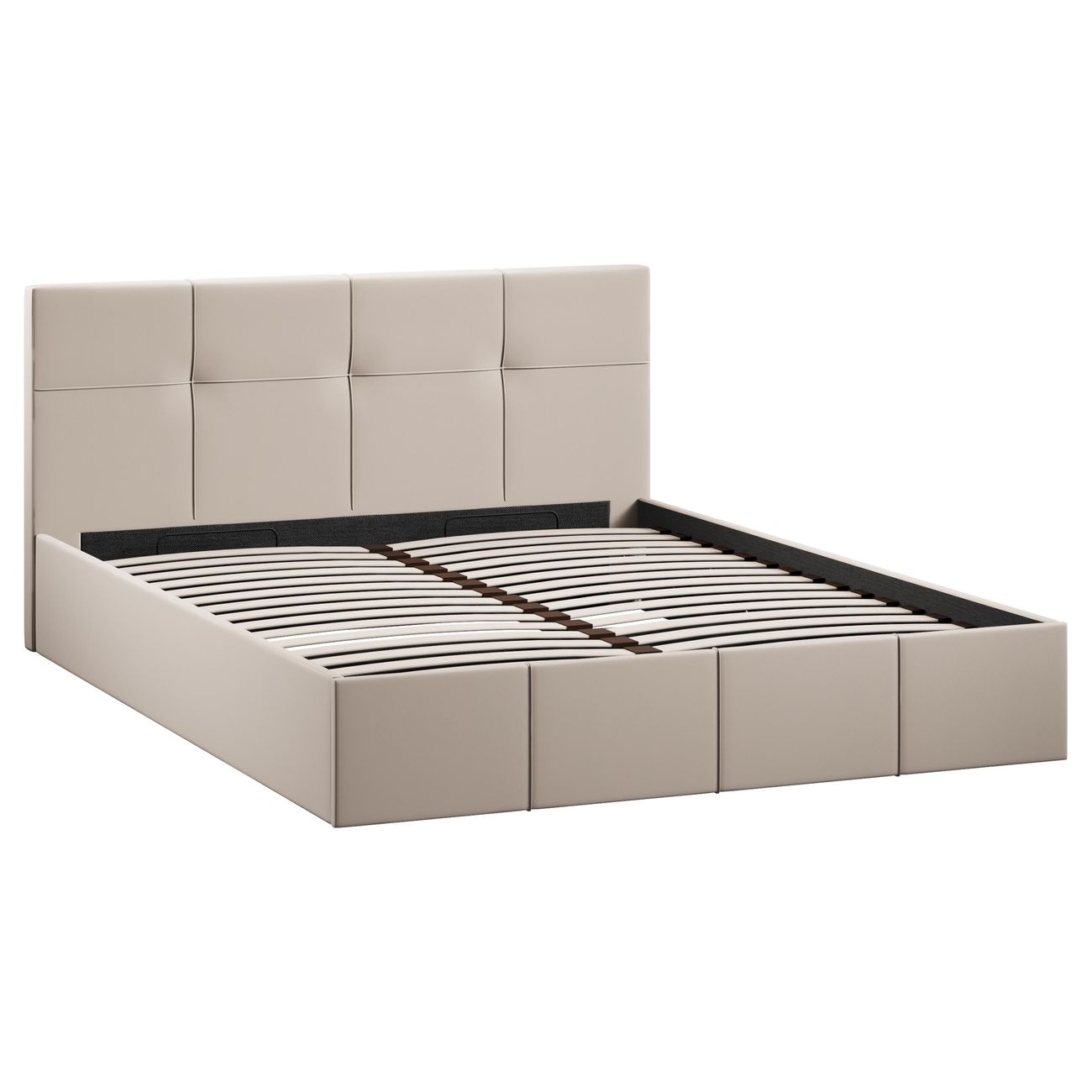 Кровать Трия Лора (1600) Велюр Confetti кремовый фото