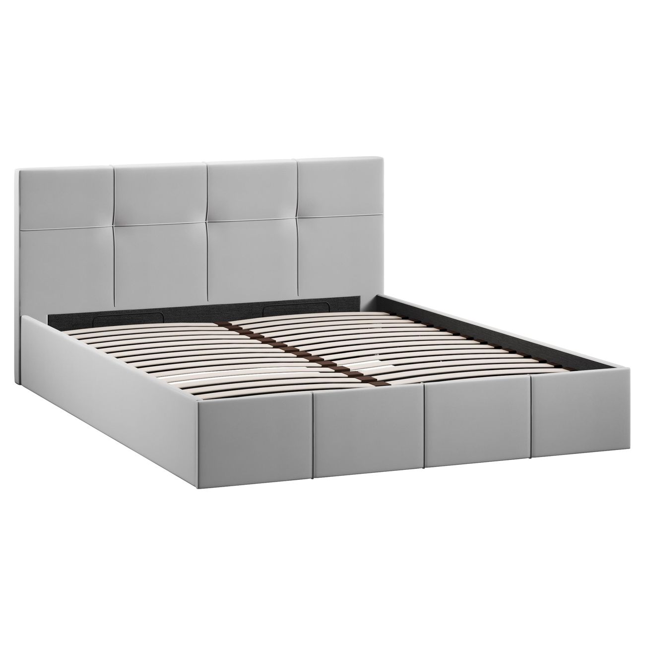 Кровать с подъемным механизмом Трия Лора (1600) Велюр Confetti Silver