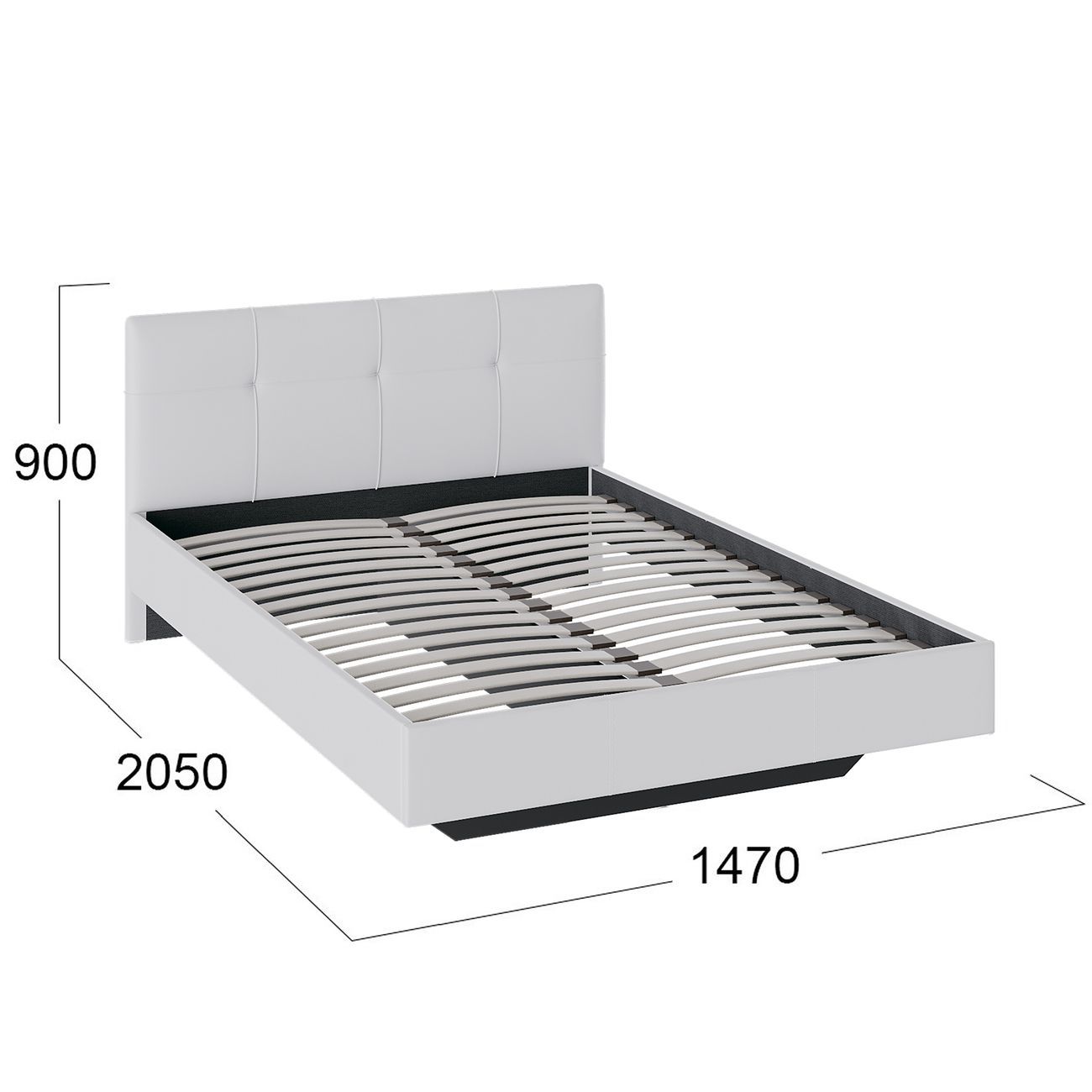 Кровать с мягким изголовьем Трия 179043 1/3
