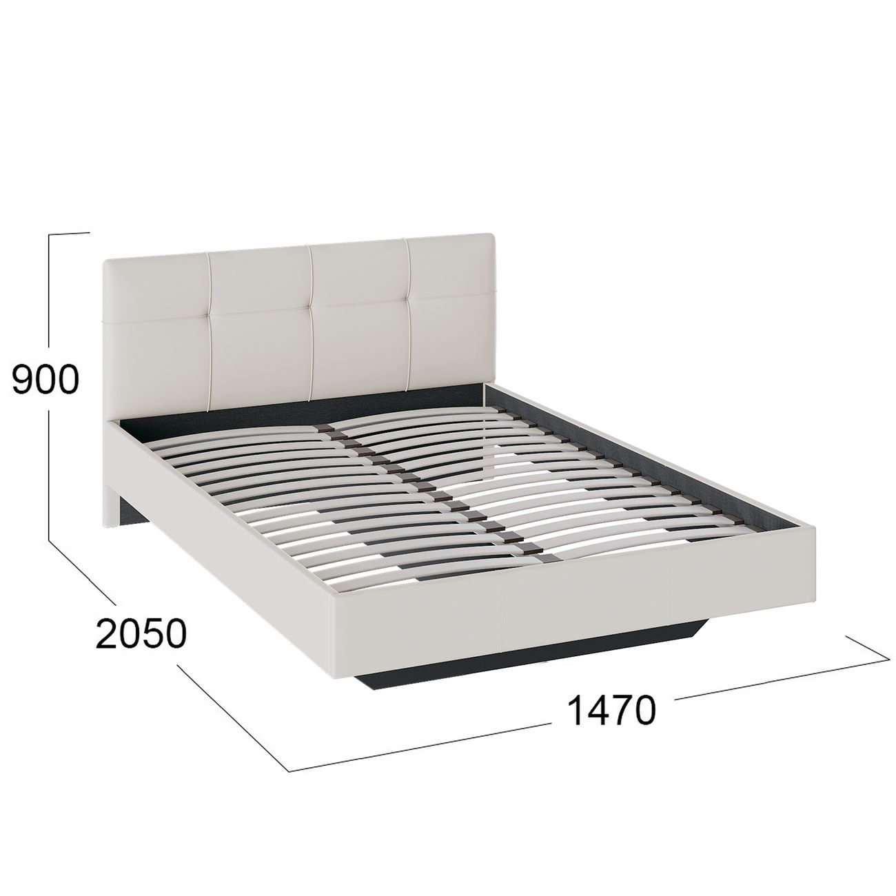 Кровать с мягким изголовьем Трия 179044 1/3