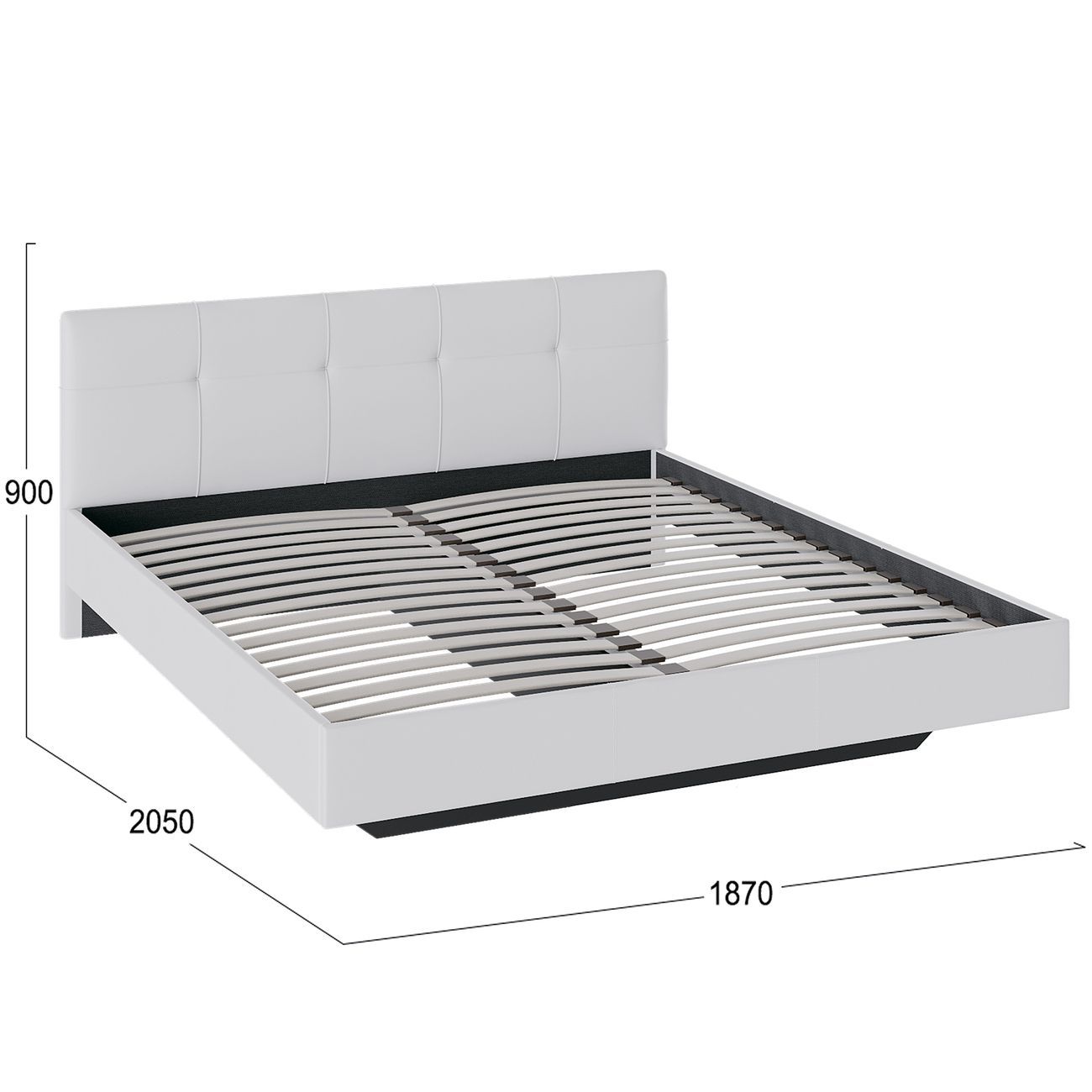 Кровать с мягким изголовьем Трия 179065 1/3