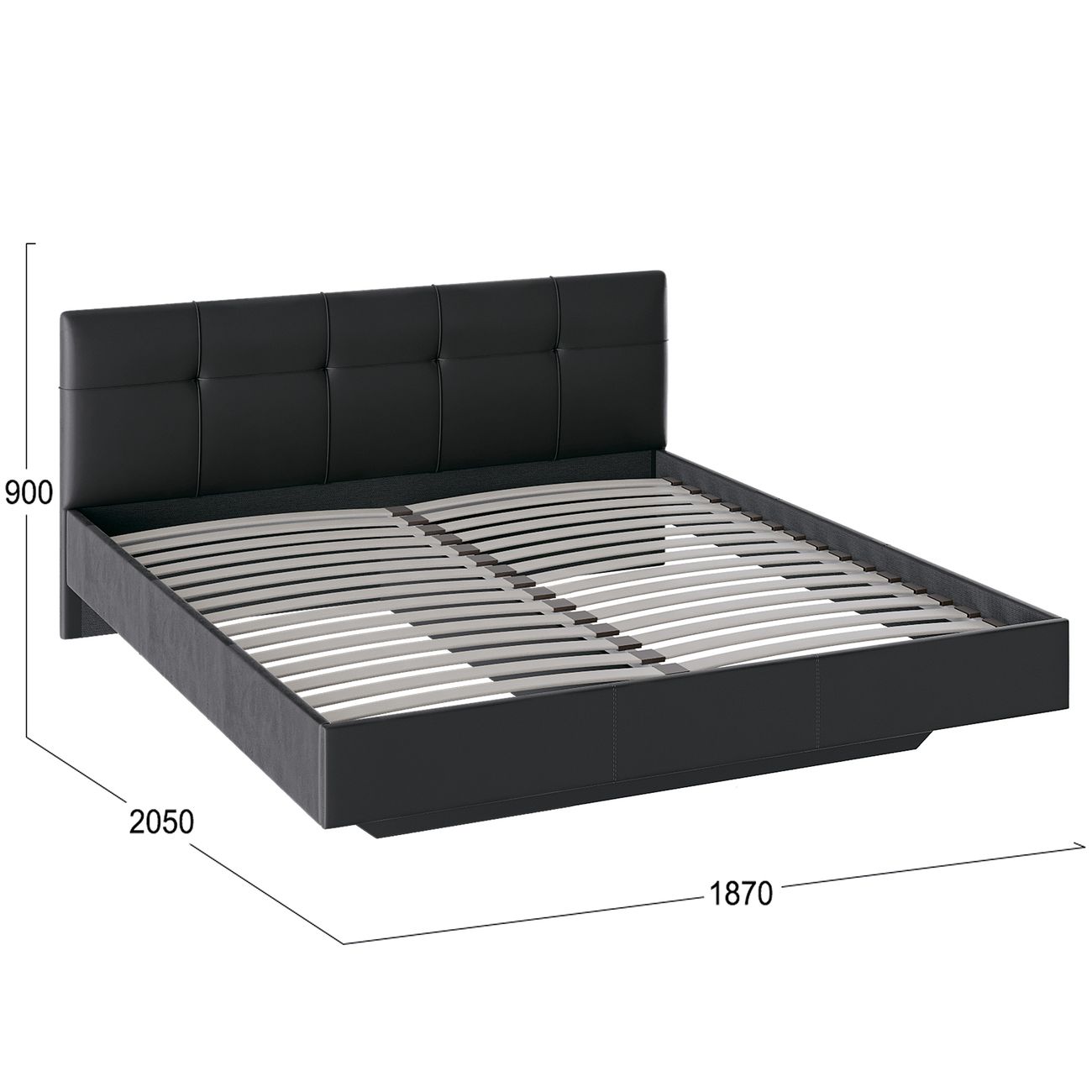 Кровать с мягким изголовьем Трия 179067 1/3