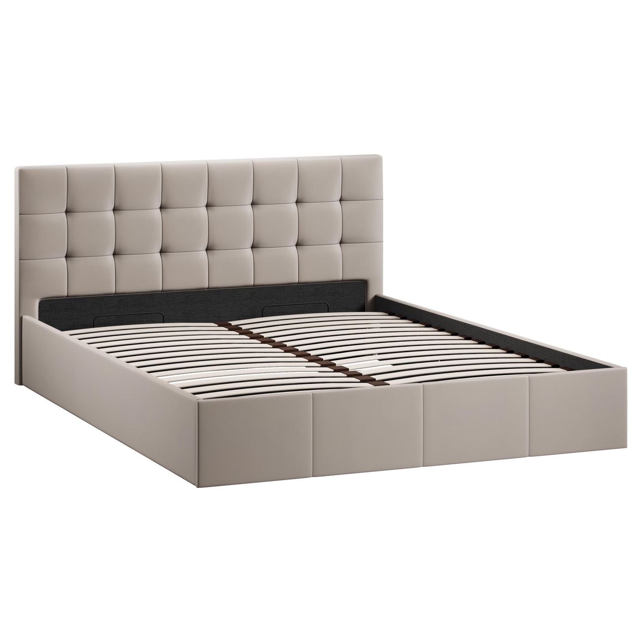 Кровать Трия Эмма (1600) Велюр Confetti Smoke фото