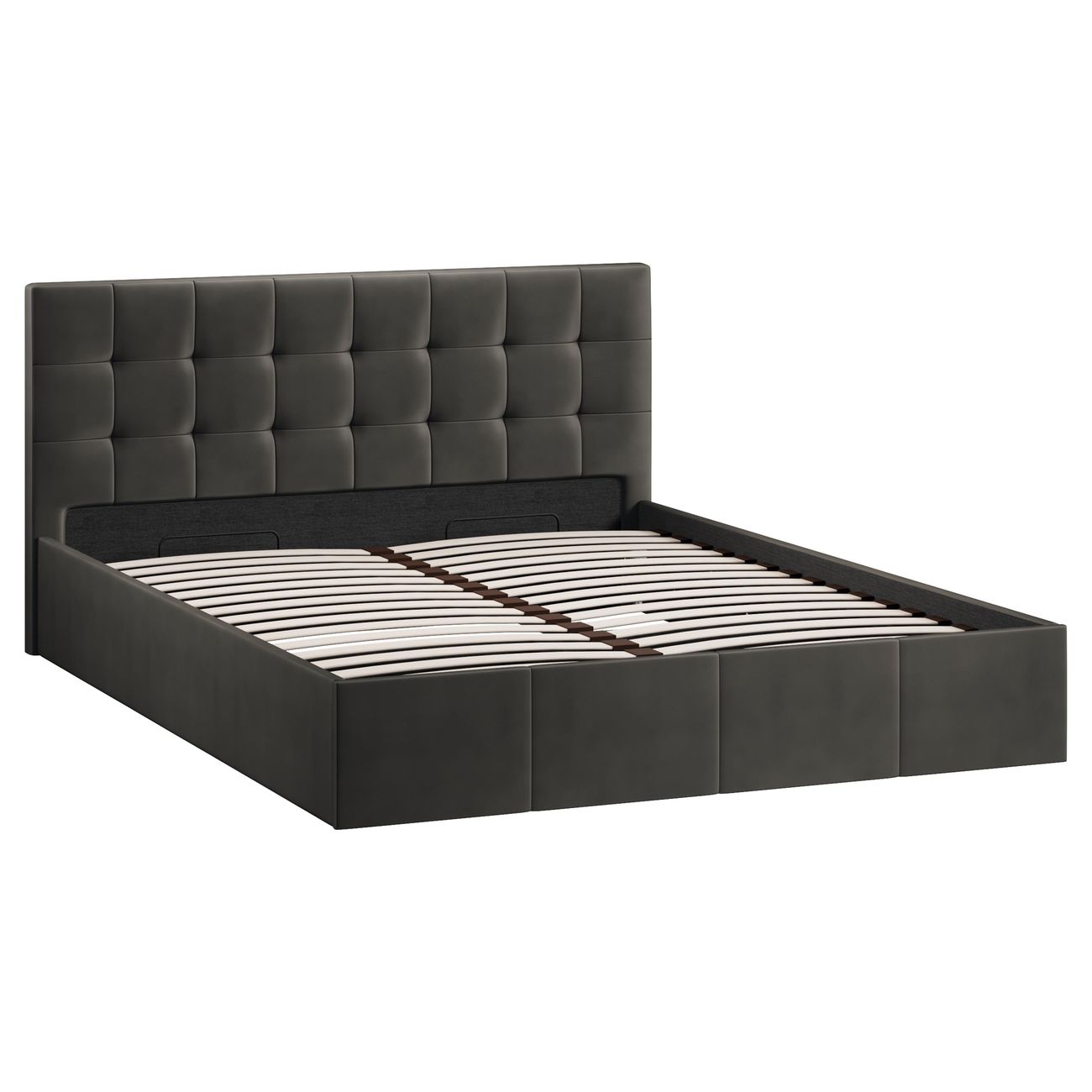 Кровать с подъемным механизмом Трия Эмма (1600) Велюр Confetti Stone