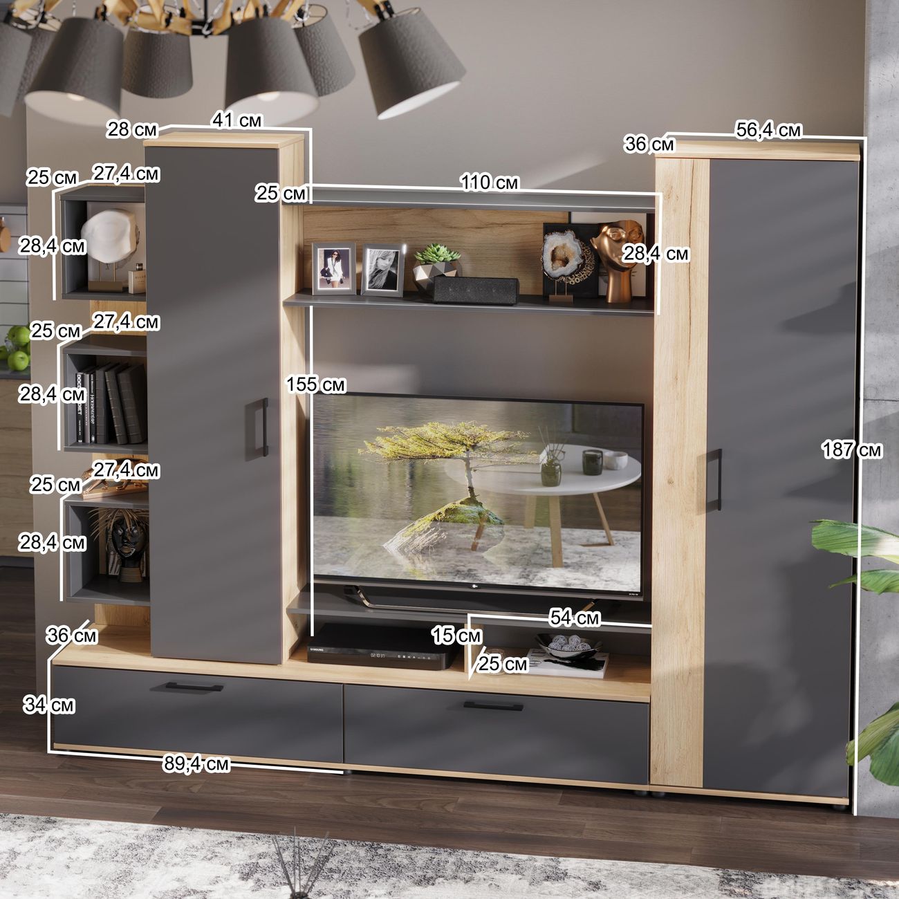 Стенка для гостиной Трия Дакота 259724