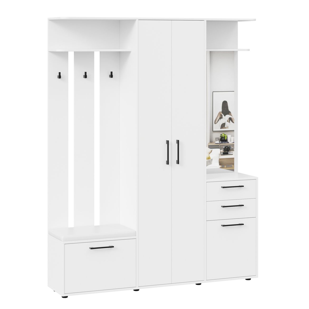 Шкаф для прихожей Трия Витра тип 2 221052