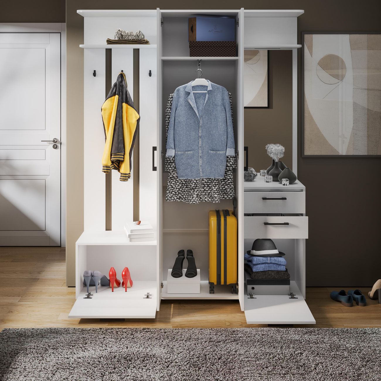 Шкаф для прихожей Трия Витра тип 2 221052