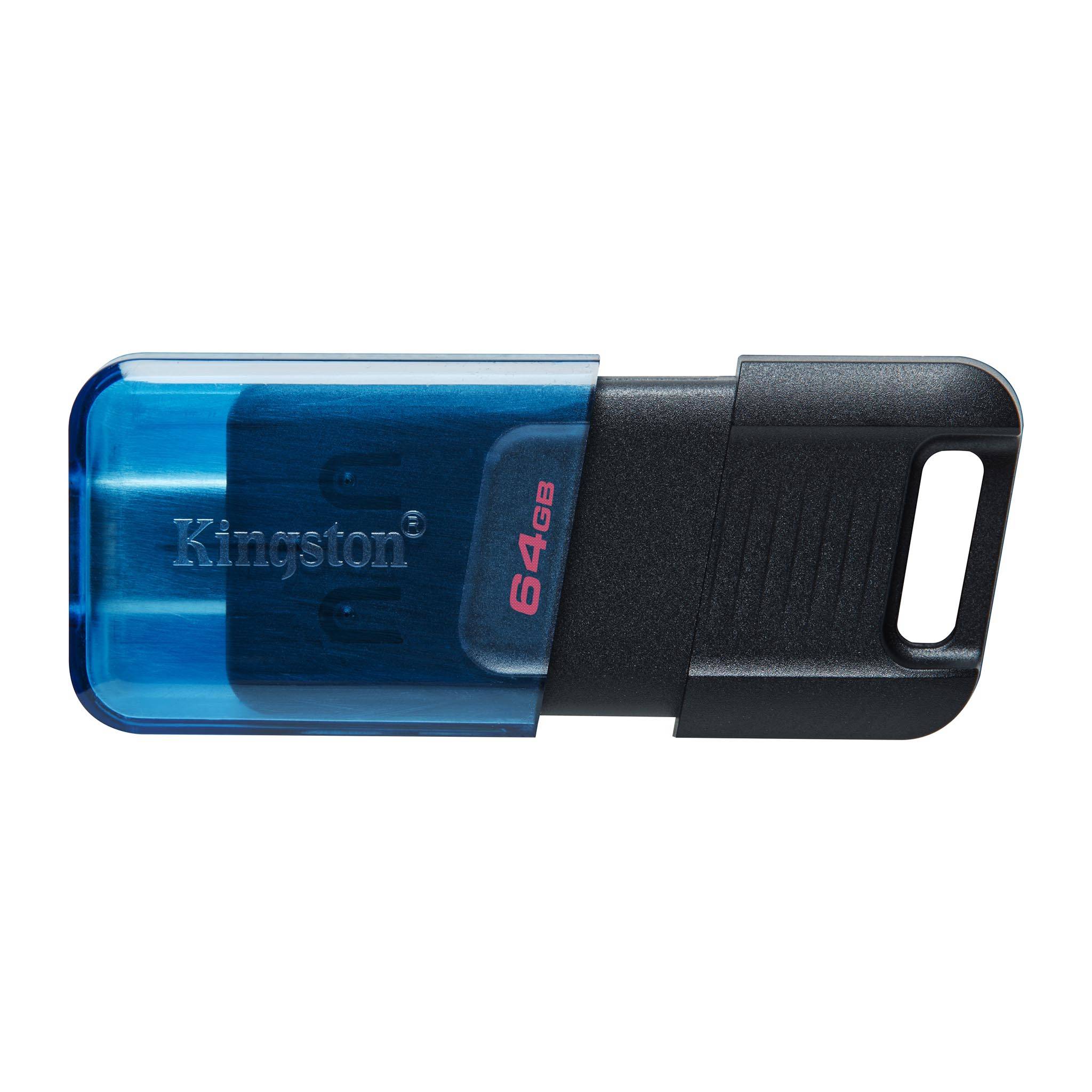 Флэш диск Kingston DataTraveler 80M 64GB Type-C USB3.2 синий