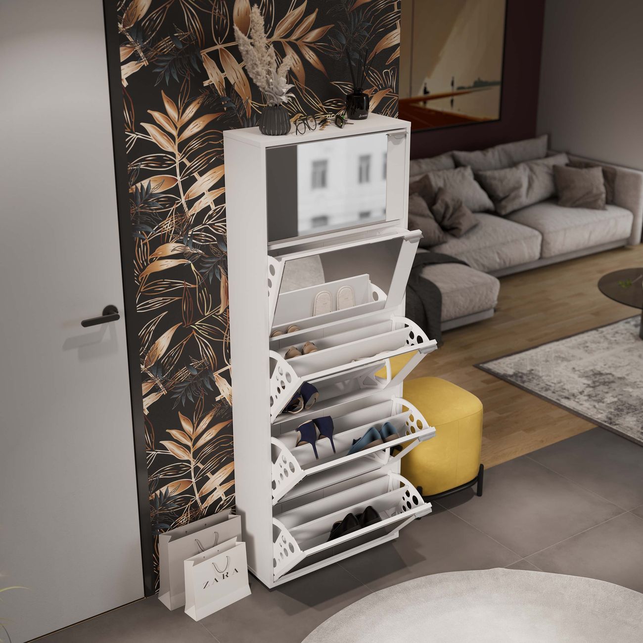 Тумба Трия тип 9 Белый Ясень 135484