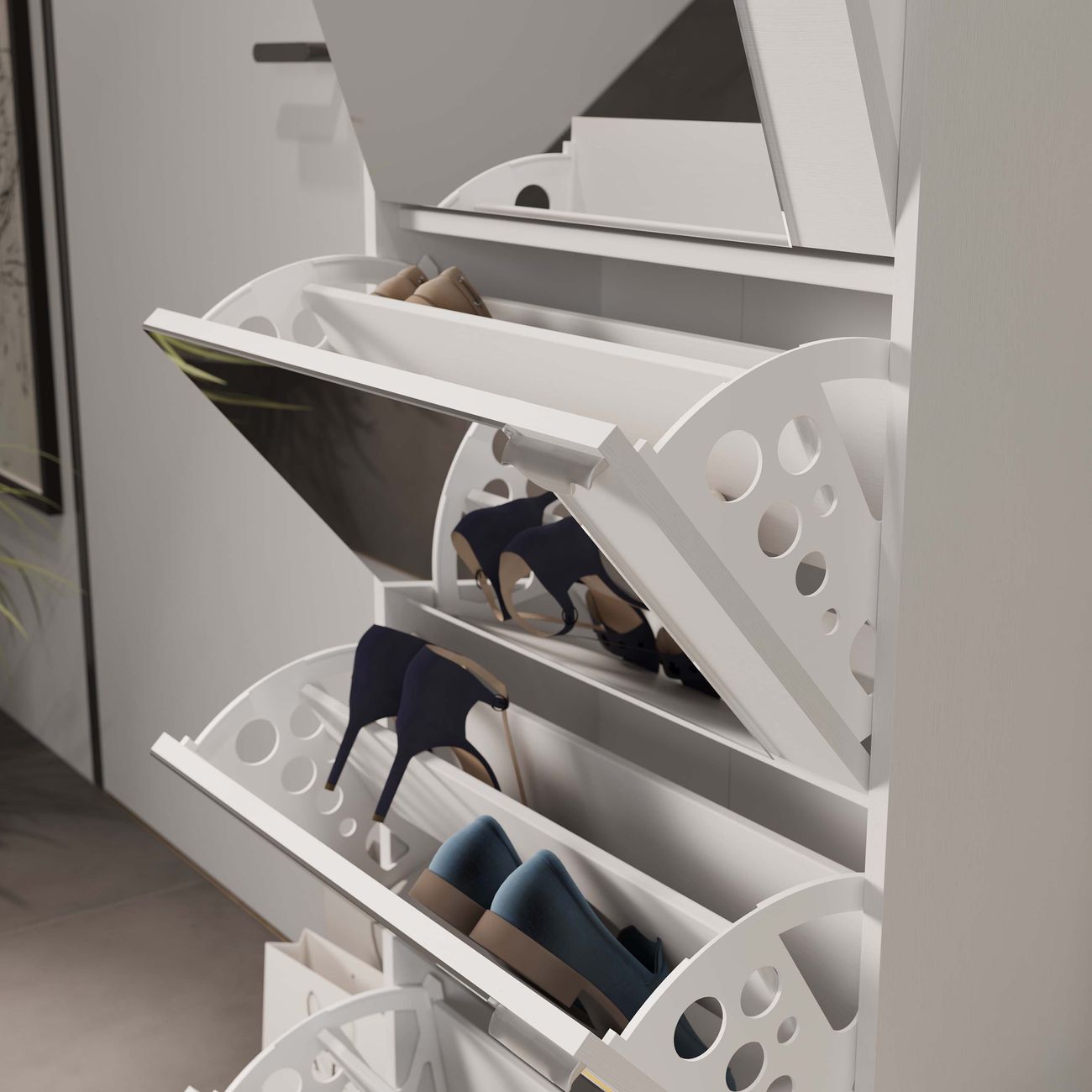 Тумба Трия тип 9 Белый Ясень 135484