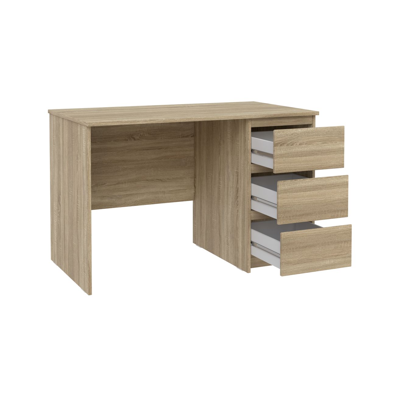 Стол письменный Гуд Лакк Кастор 3 ящика 116х65 см дуб сонома