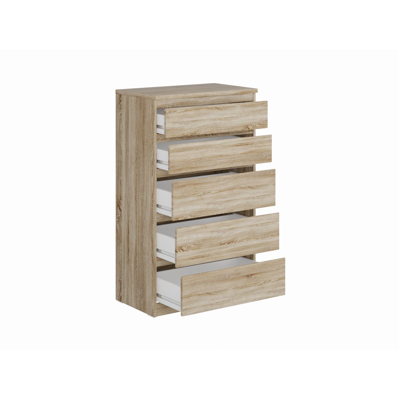 Комод Гуд Лакк Кастор 5 ящиков, дуб сонома