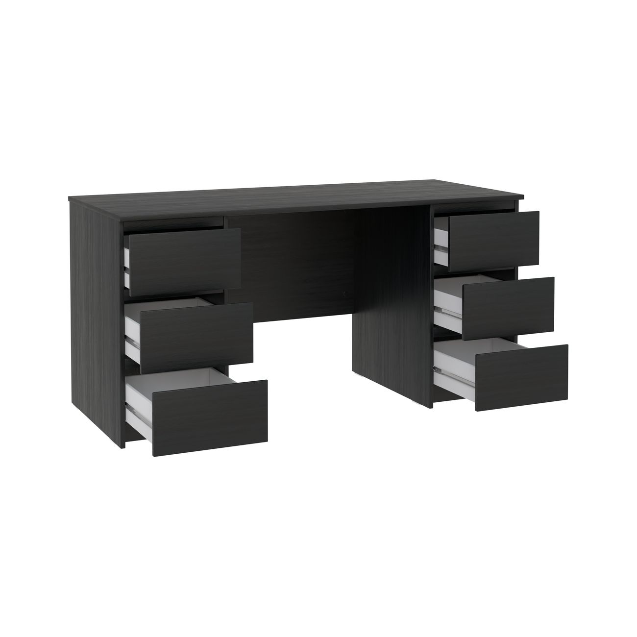 Стол письменный Гуд Лакк Кастор 6 ящиков 151х65 см дуб венге