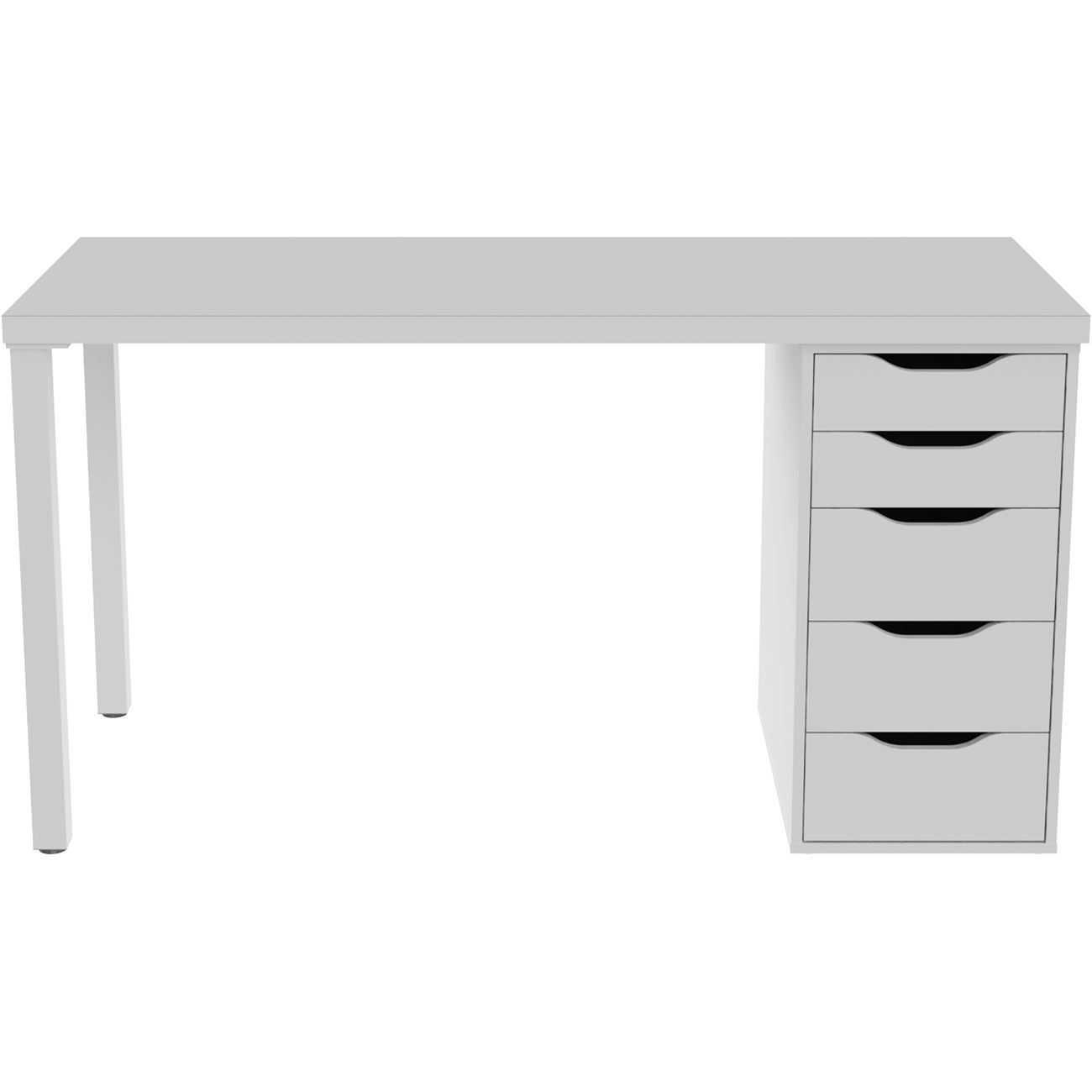 Стол письменный Гуд Лакк Ингар 2/5Т 140x75x55 белый