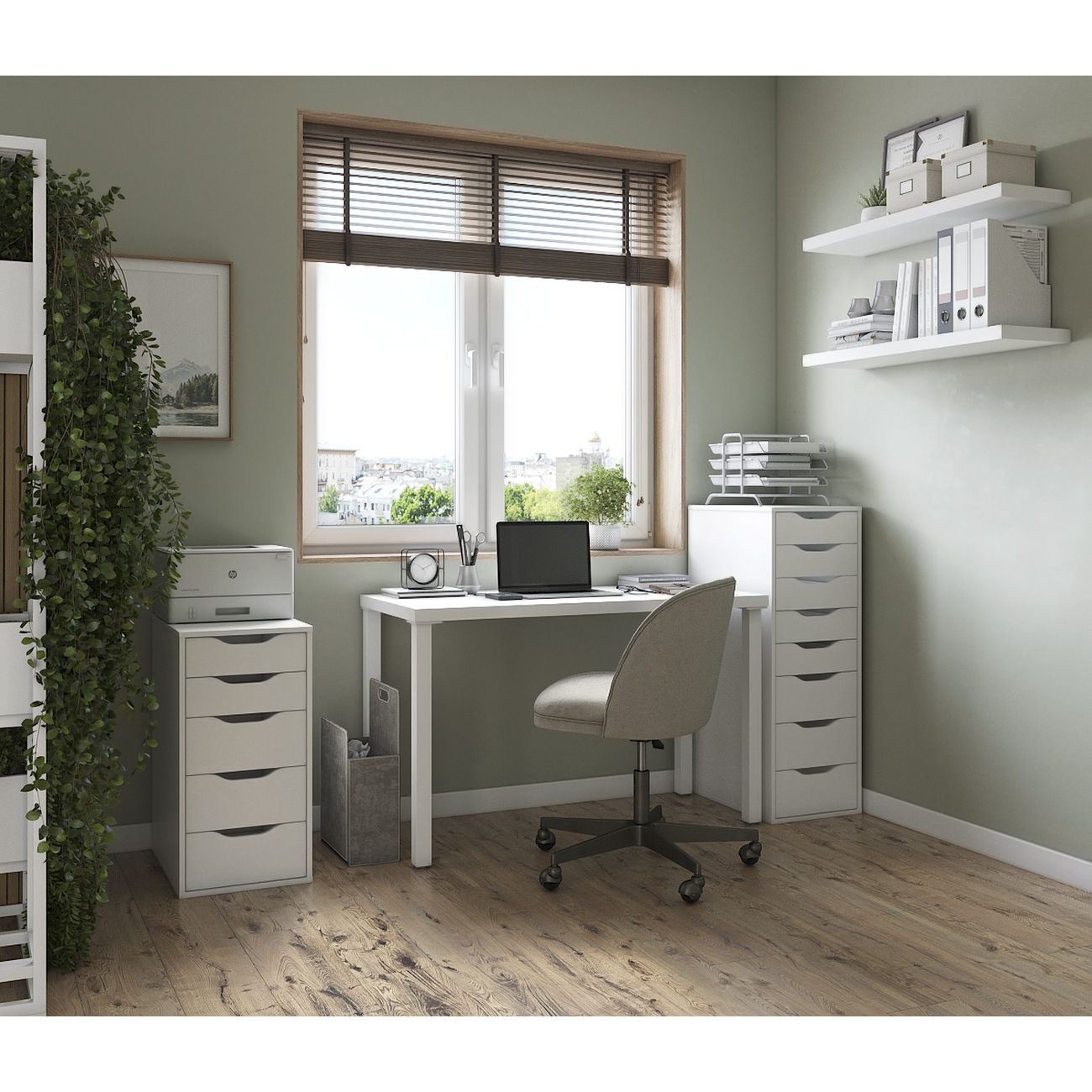 Стол письменный Гуд Лакк Ингар 2/ТТ 140x75x55 белый