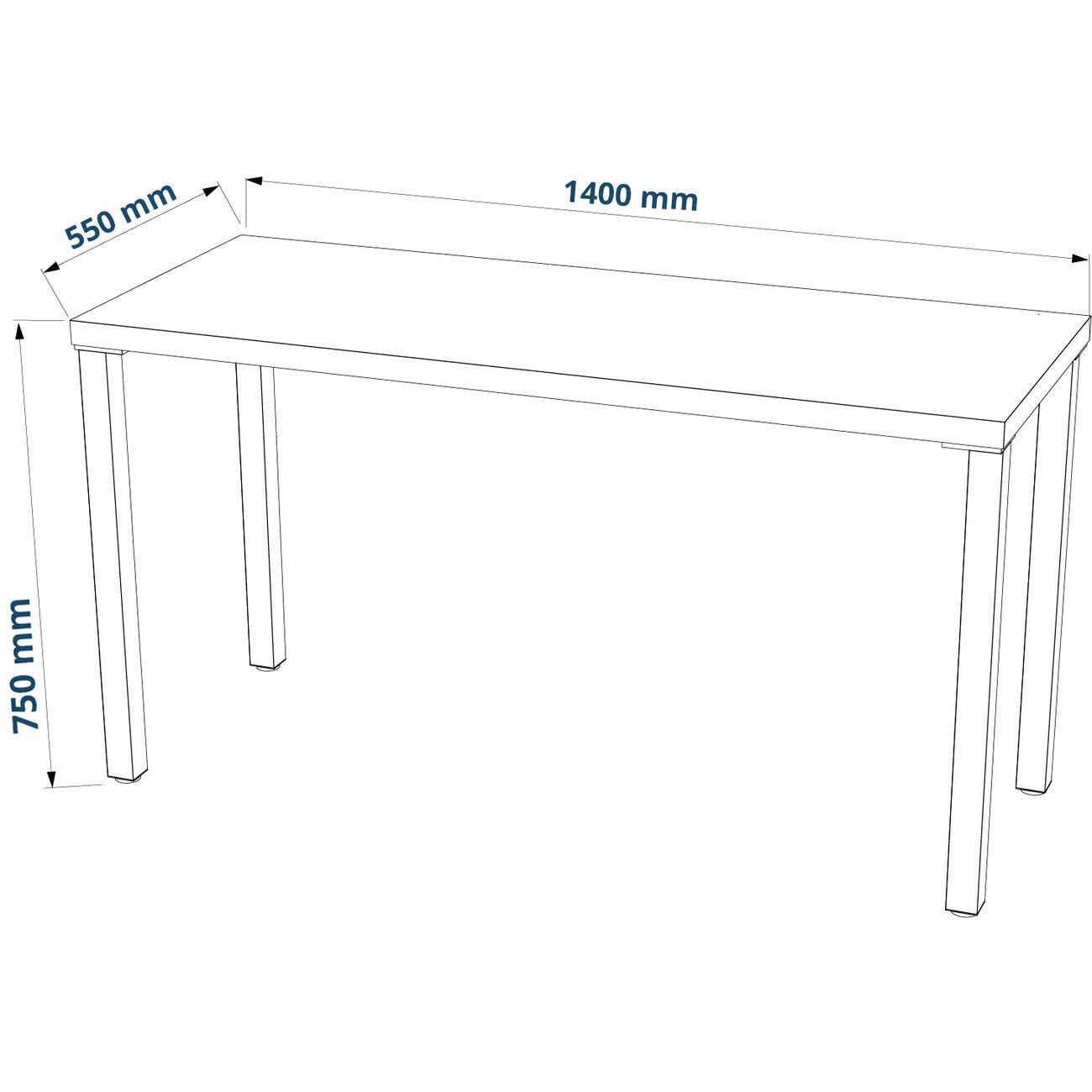 Стол письменный Гуд Лакк Ингар 2/ТТ 140x75x55 белый