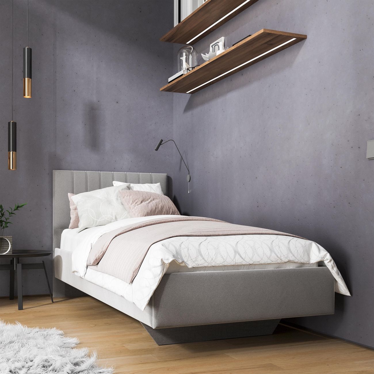 Кровать подростковая Трия Глория ultra smoke 263355