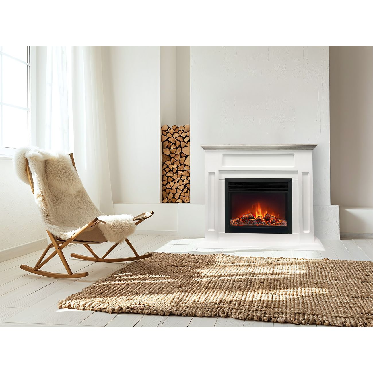 Камин электрический RealFlame BARI 26 WTM-F511 + MOONBLAZE DELUXE