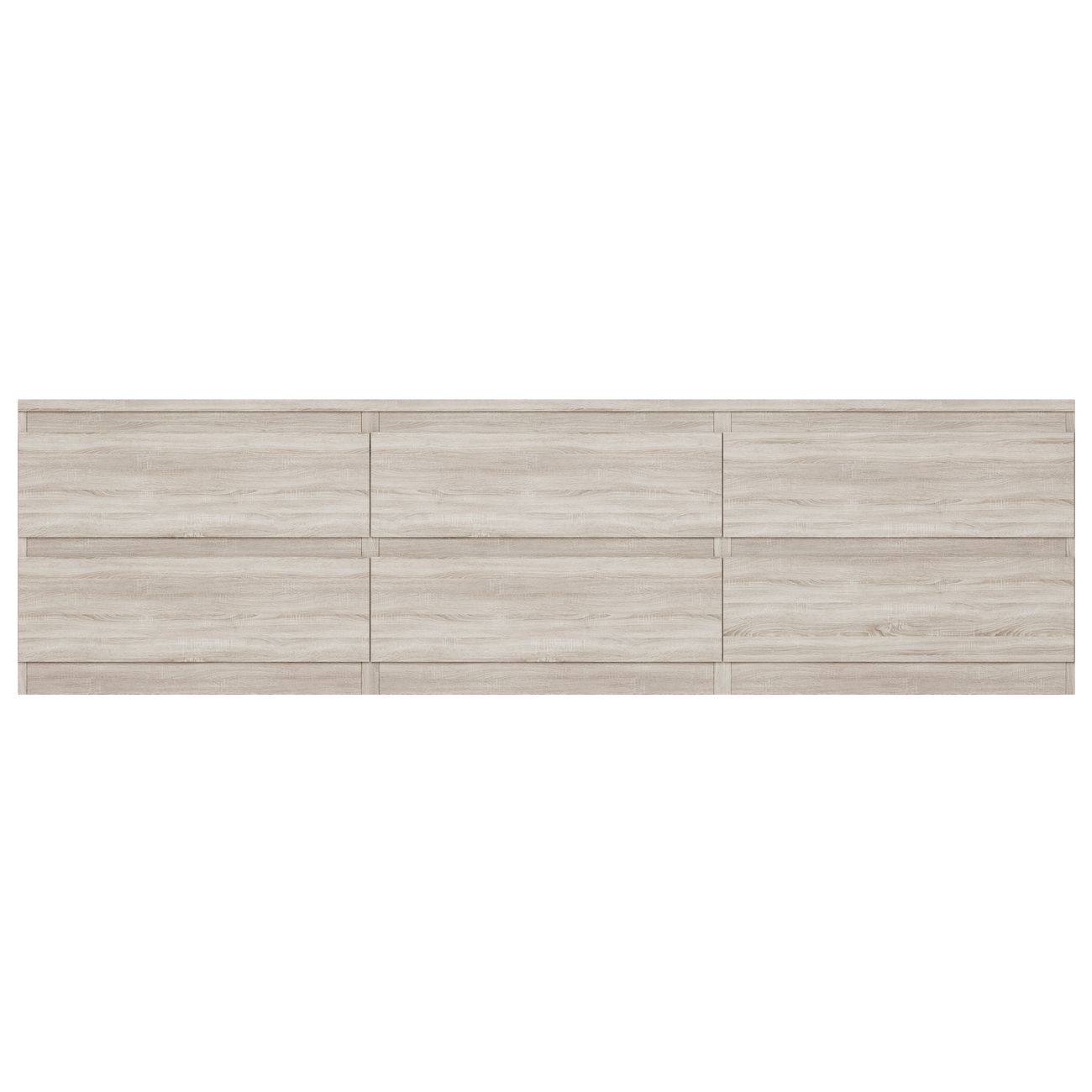 Тумба под телевизор Гуд Лакк Кастор 6 ящиков, дуб сонома