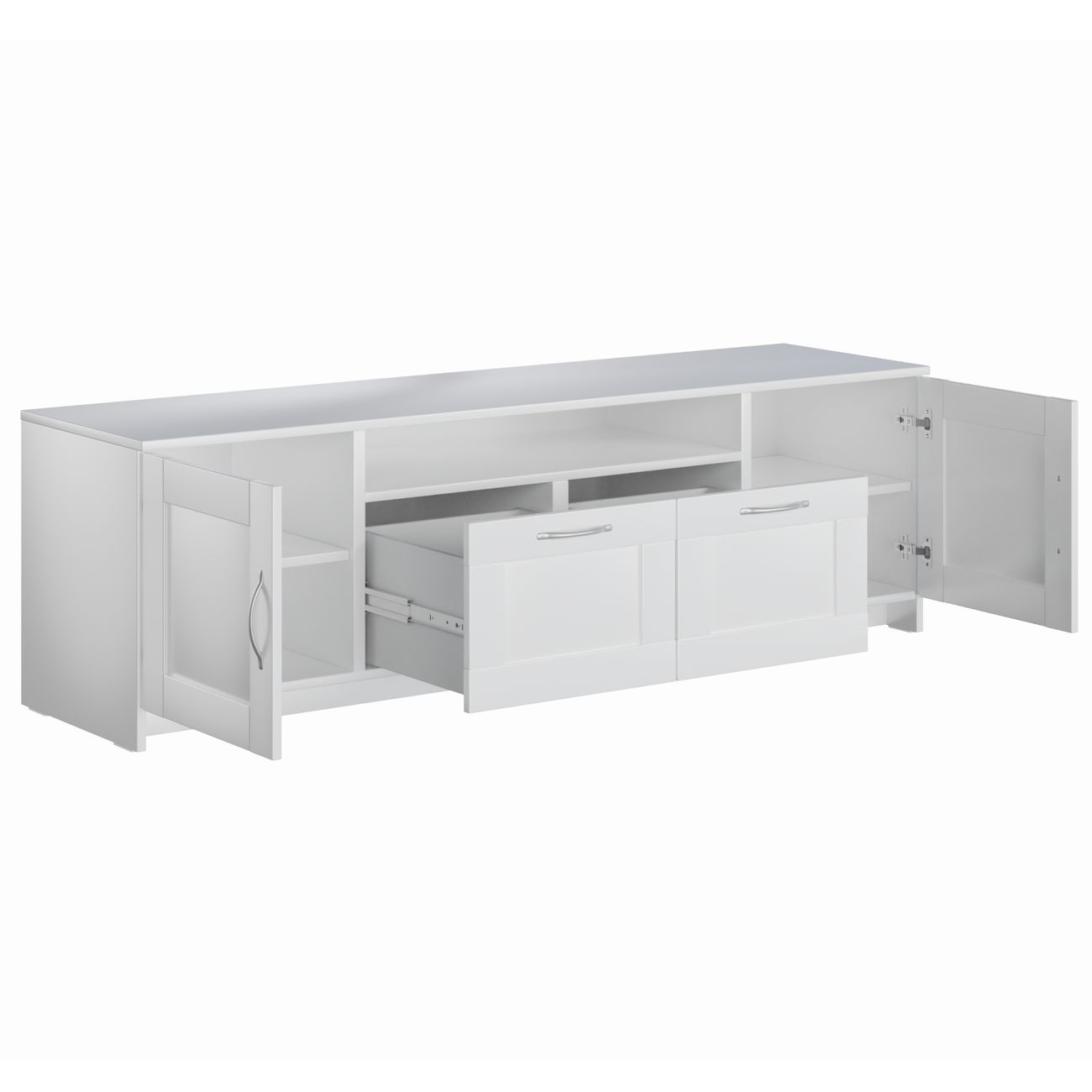 Тумба под телевизор Гуд Лакк Сириус 2 двери и 2 ящика 156х47 белый