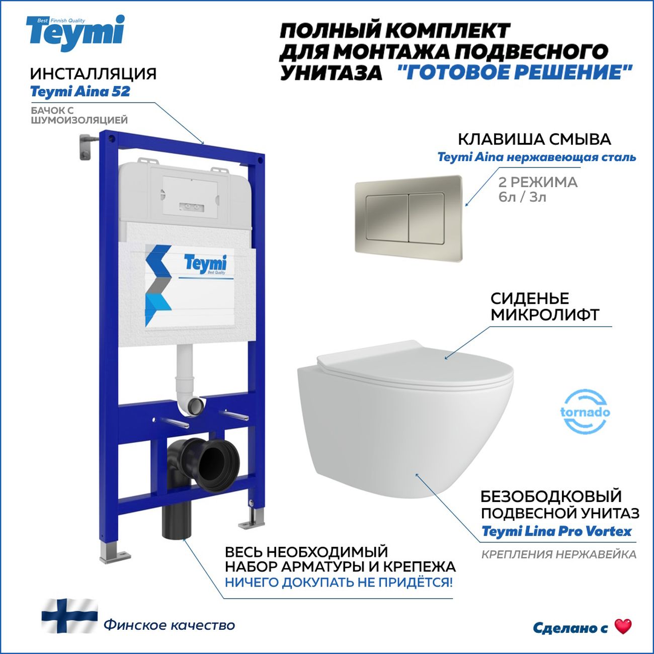 Унитаз Teymi F14463