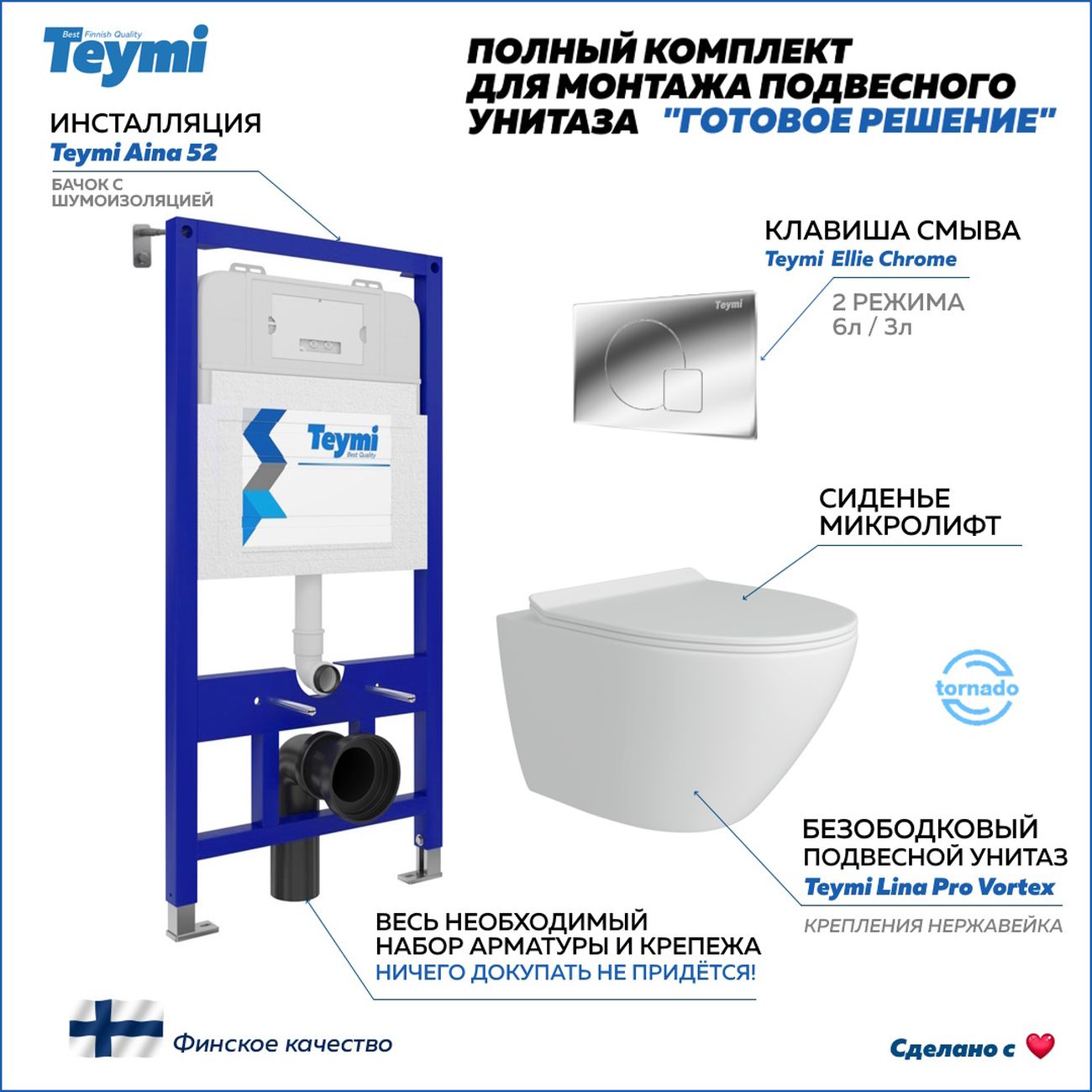Унитаз Teymi F14467