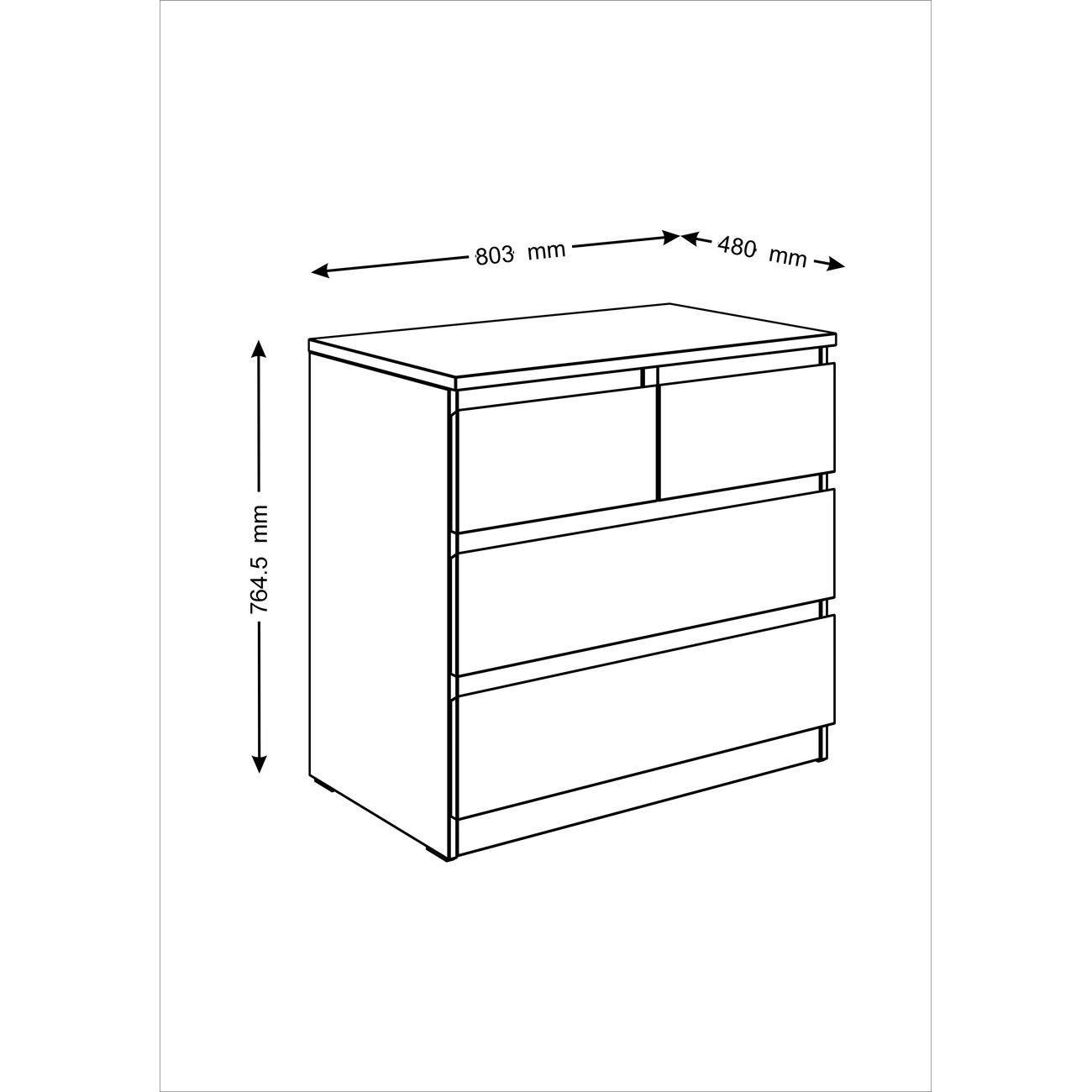 Комод бельевой Гуд Лакк 2.05.02.050.5