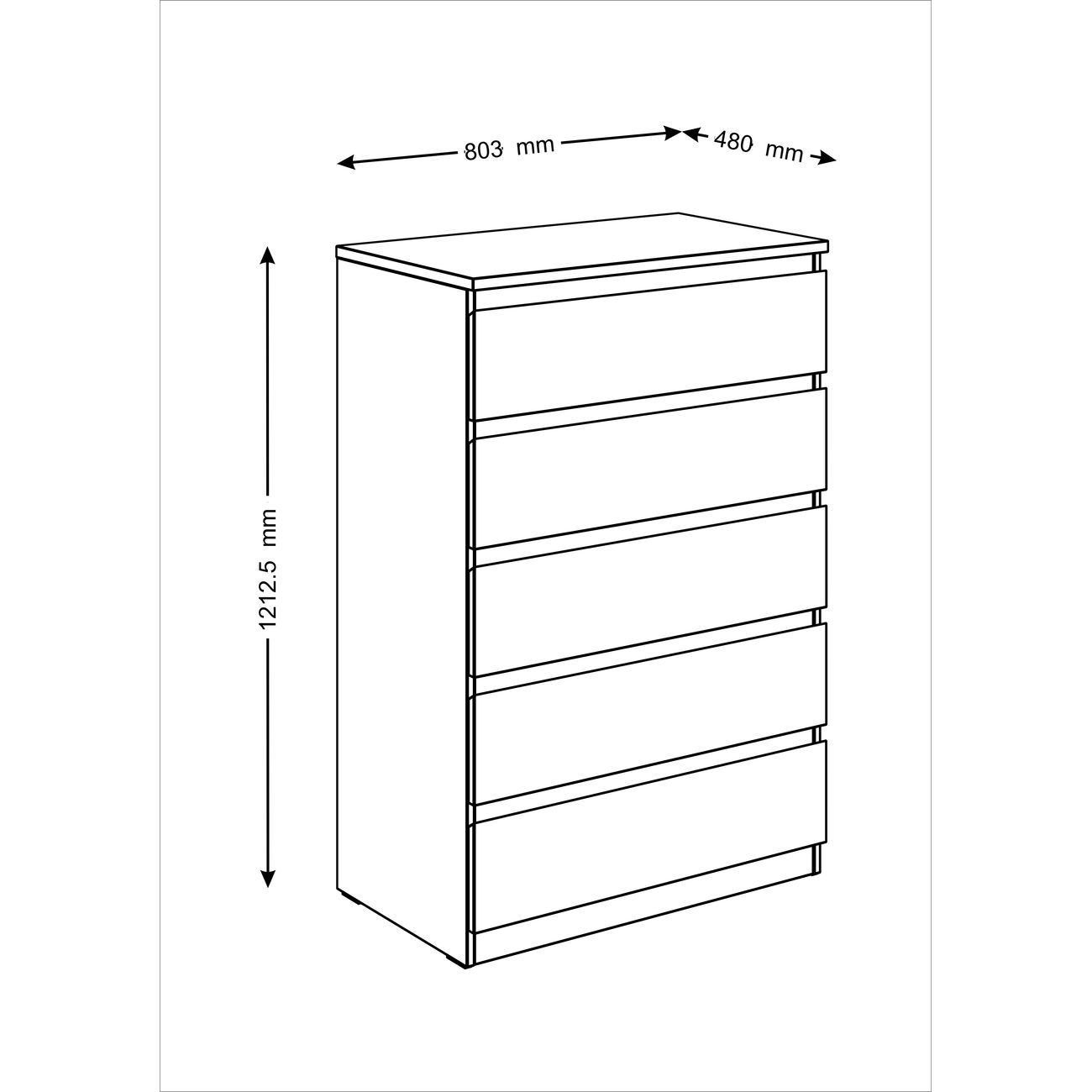 Комод бельевой Гуд Лакк 2.05.02.090.3