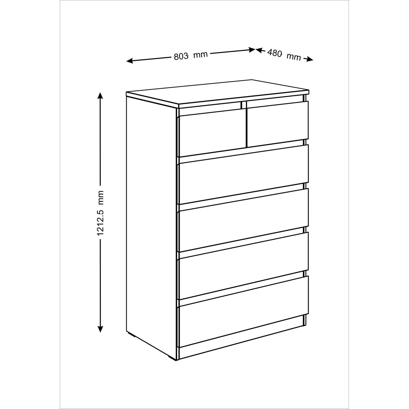 Комод бельевой Гуд Лакк 2.05.02.100.1