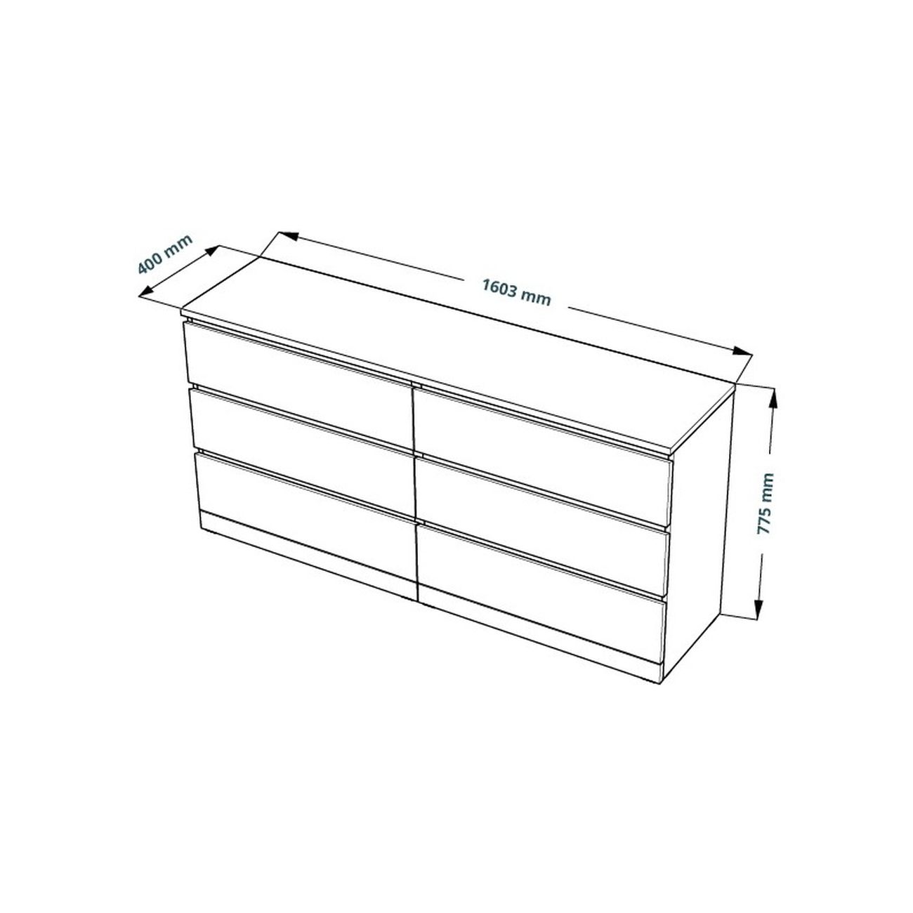 Комод бельевой Гуд Лакк S01088