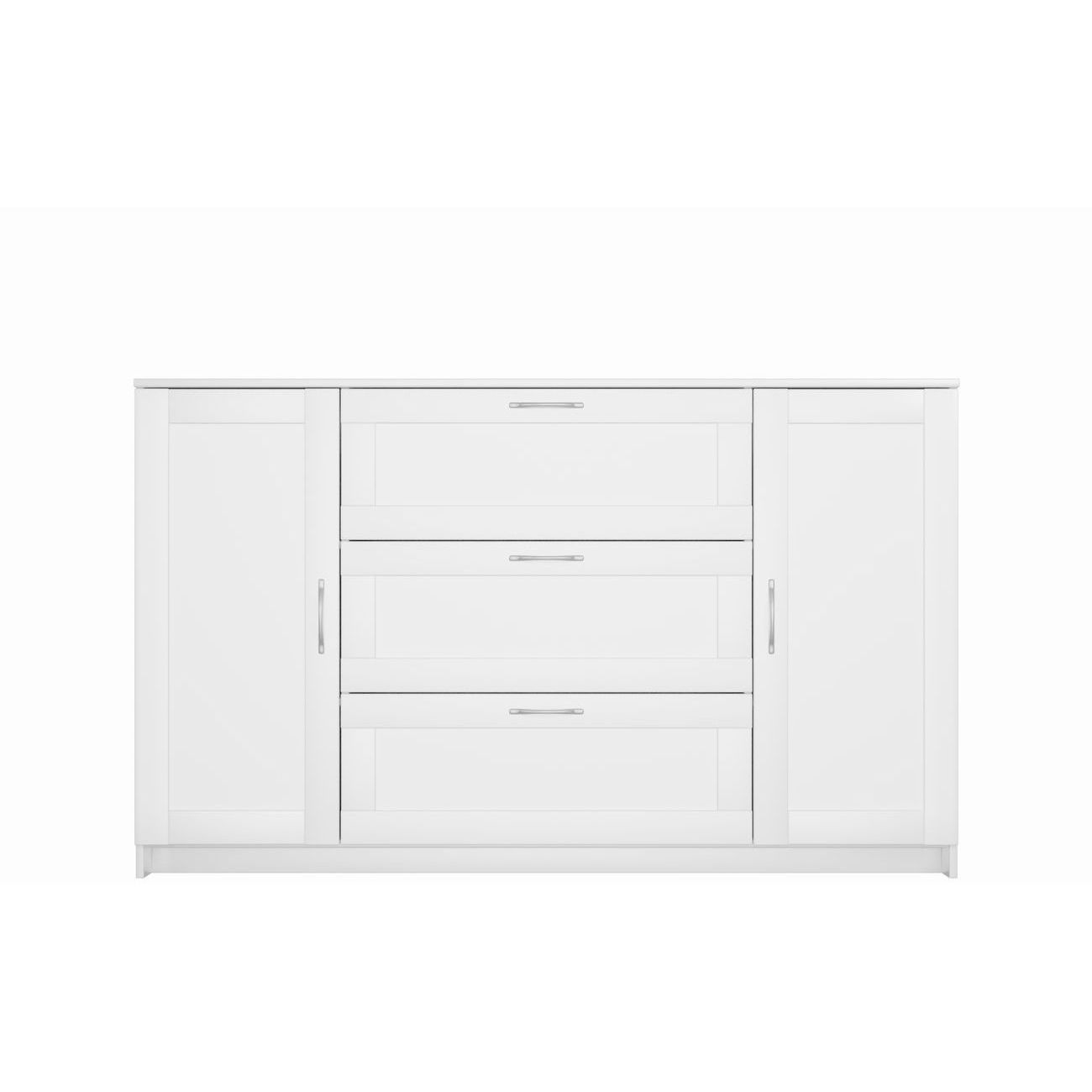 Тумба Гуд Лакк СИРИУС 2 двери и 3 ящика 156х95, белый